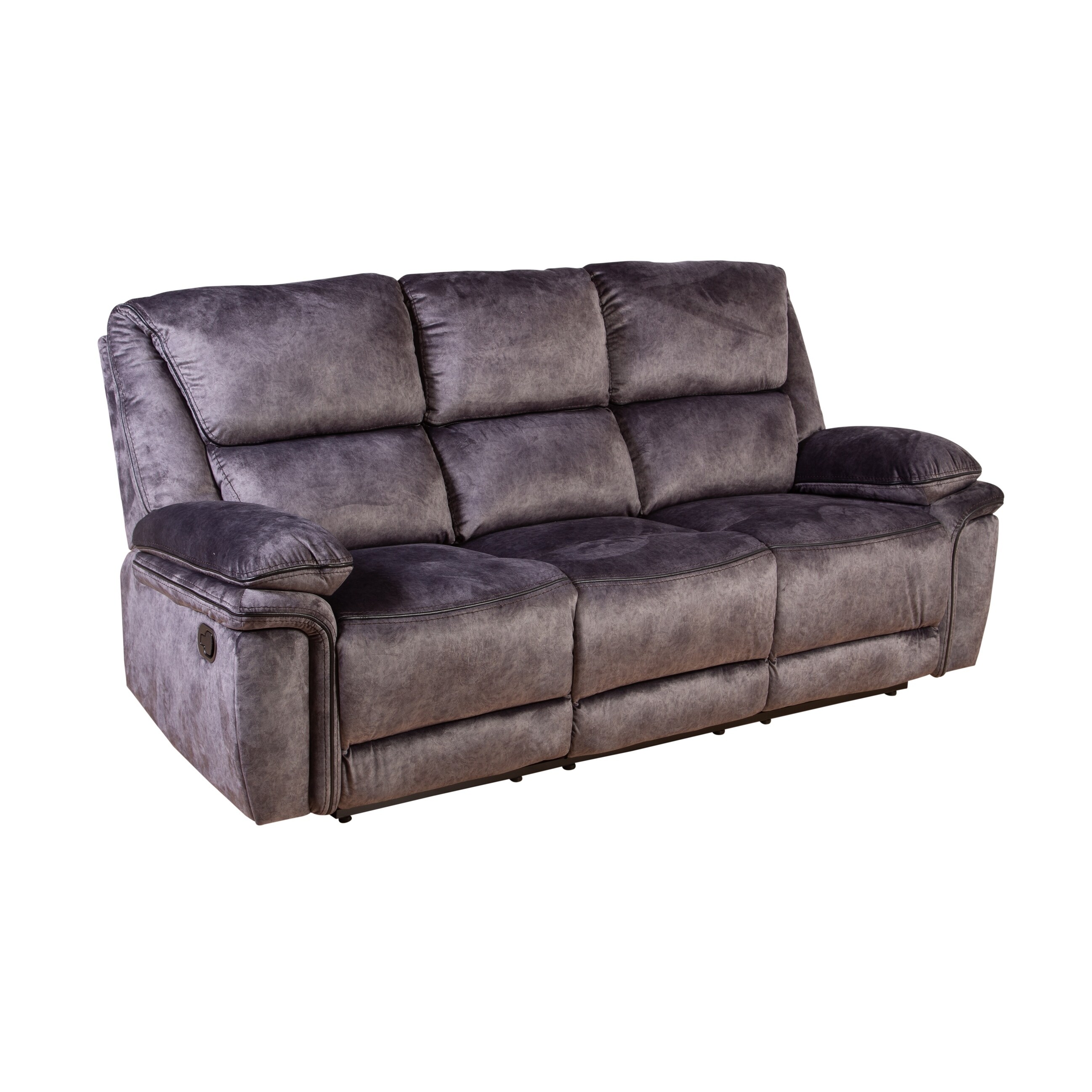 Clark Motion Reclining Console Sofa Gray