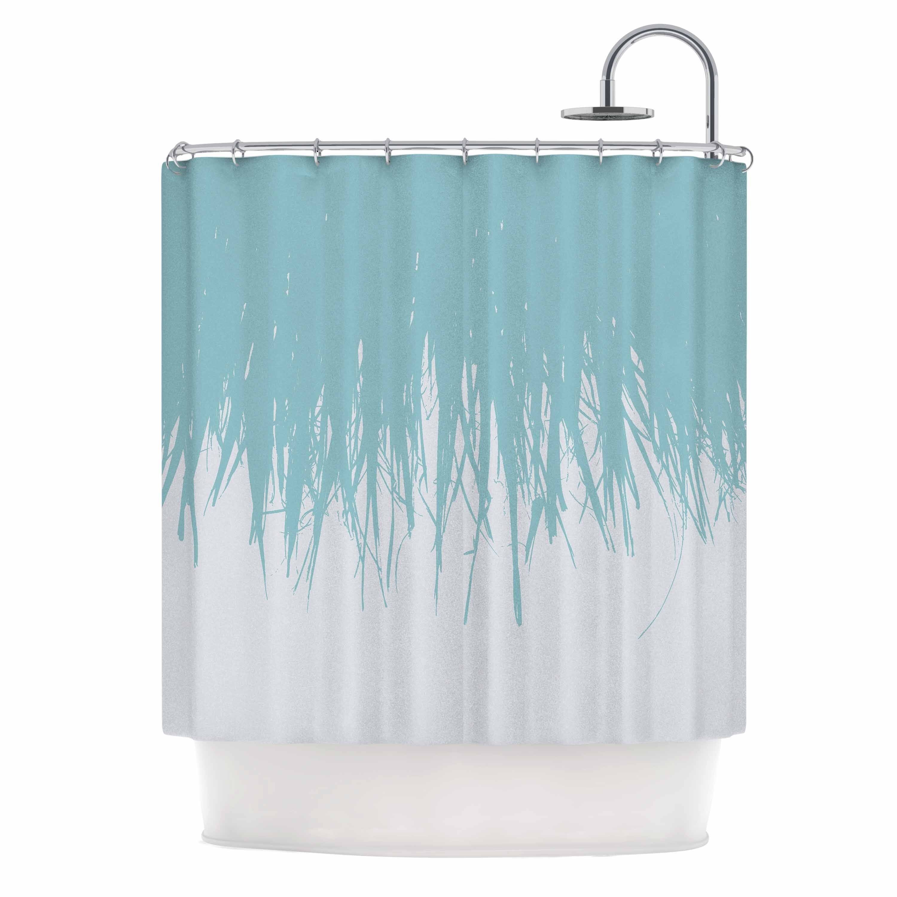 Project M Fringe Salt Blue White Digital Shower Curtain Project M Fringe Salt Blue White Digital Shower Curtain Free Shipping On Orders Over 45 28419341