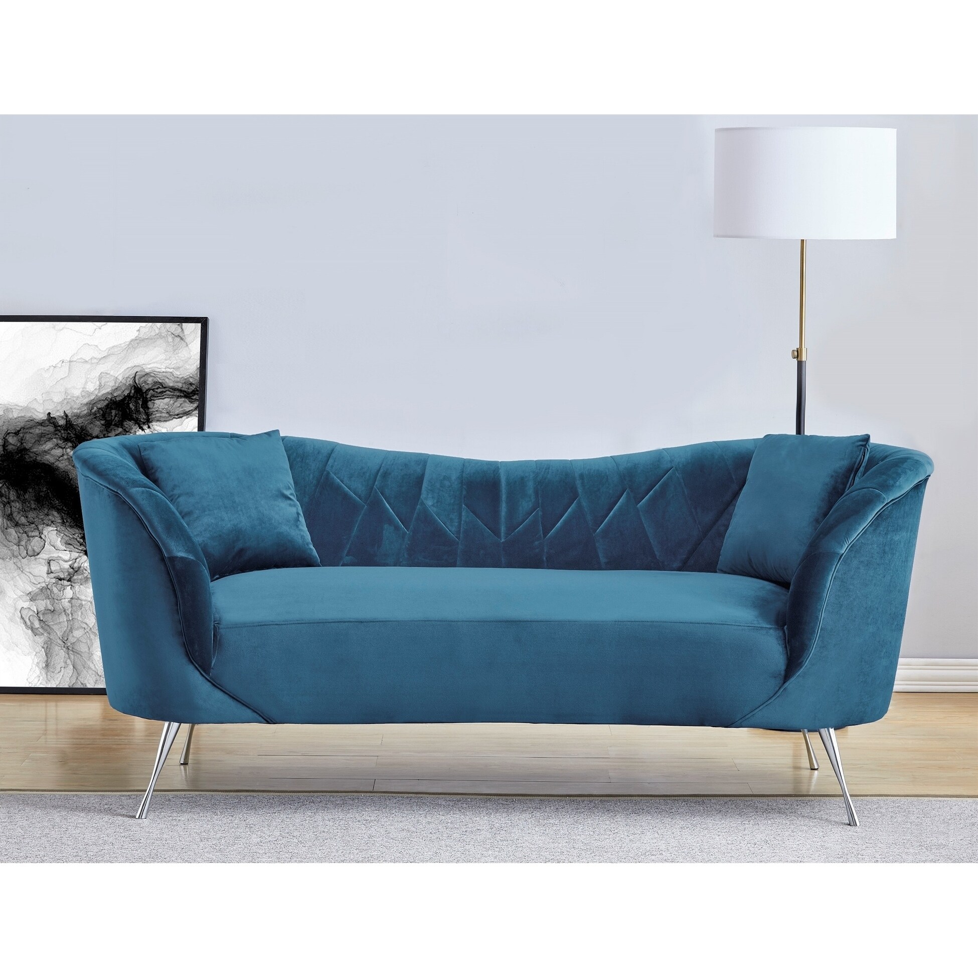 Mackin Chesterfield Velvet Sofa