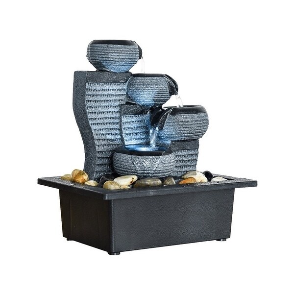 Desktop Waterfall Fountain Decor Indoor Portable Tabletop Fountains