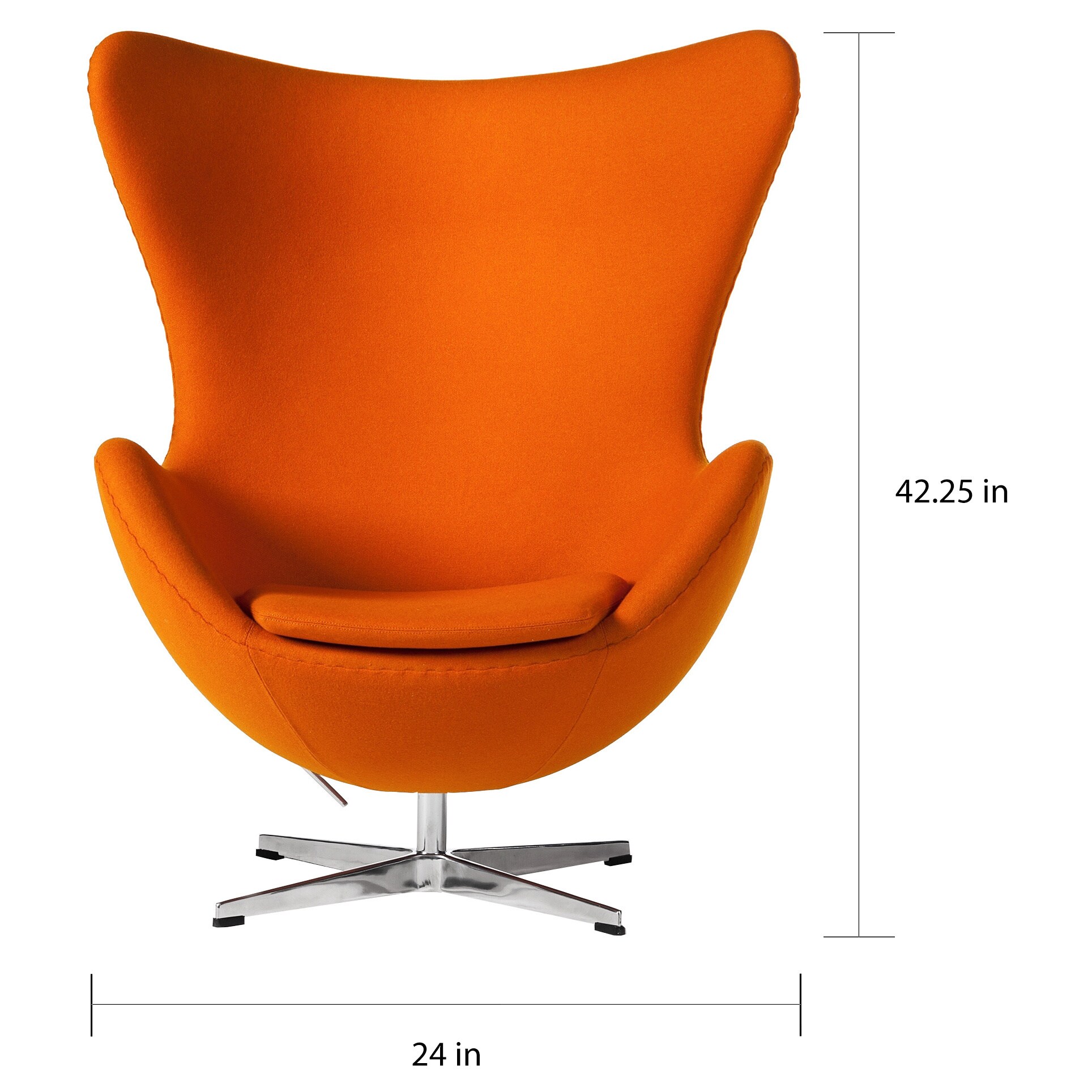 Carson Carrington Ullbosta Yellow Egg Swivel Chair Ullbosta Yellow Egg Swivel Chair