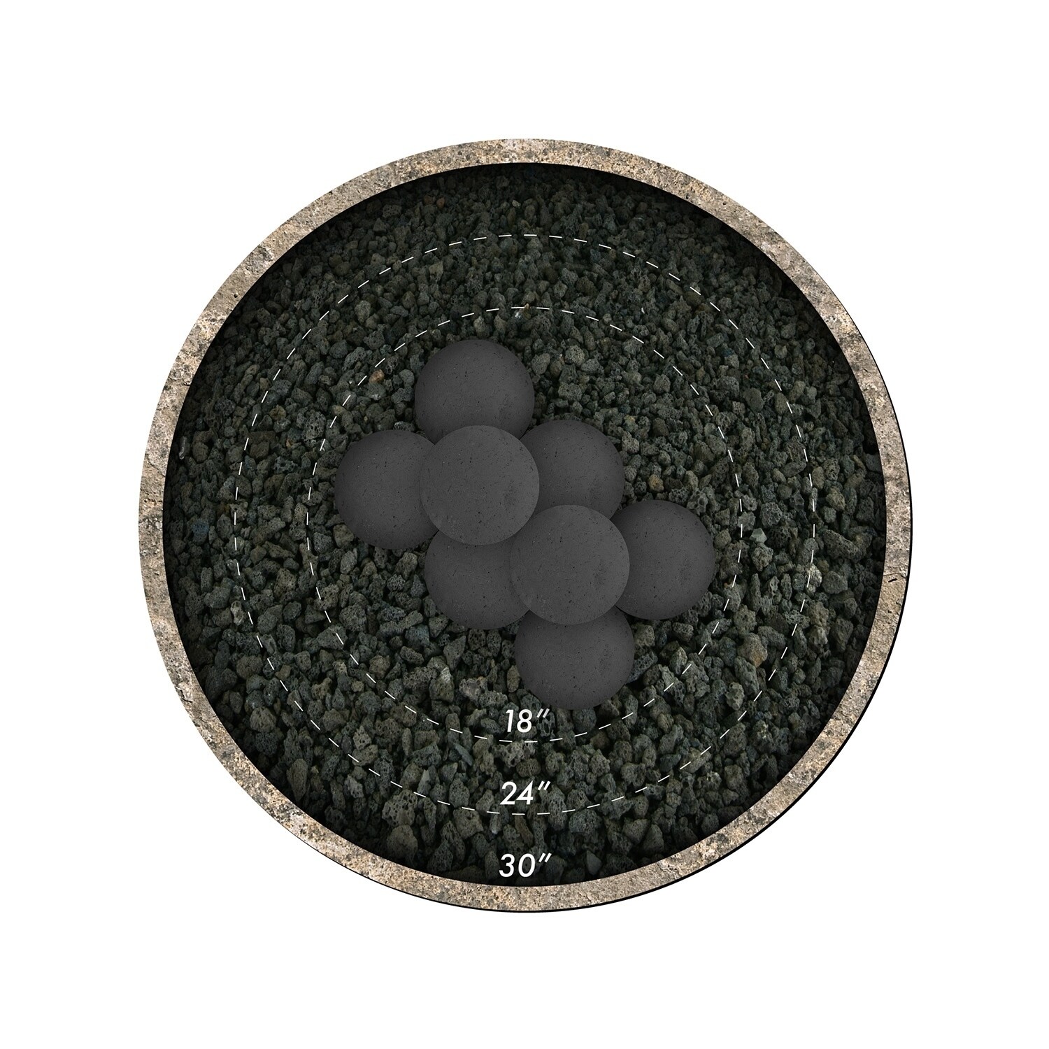 Shop Ceramic Fire Balls Fire Pit Accessory Modern Decor For