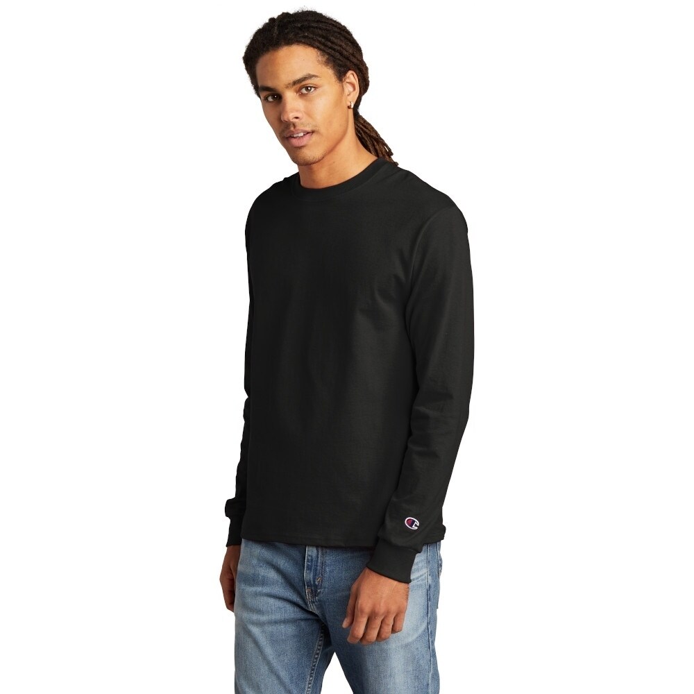 Champion Mens Cotton Long Sleeve Tee