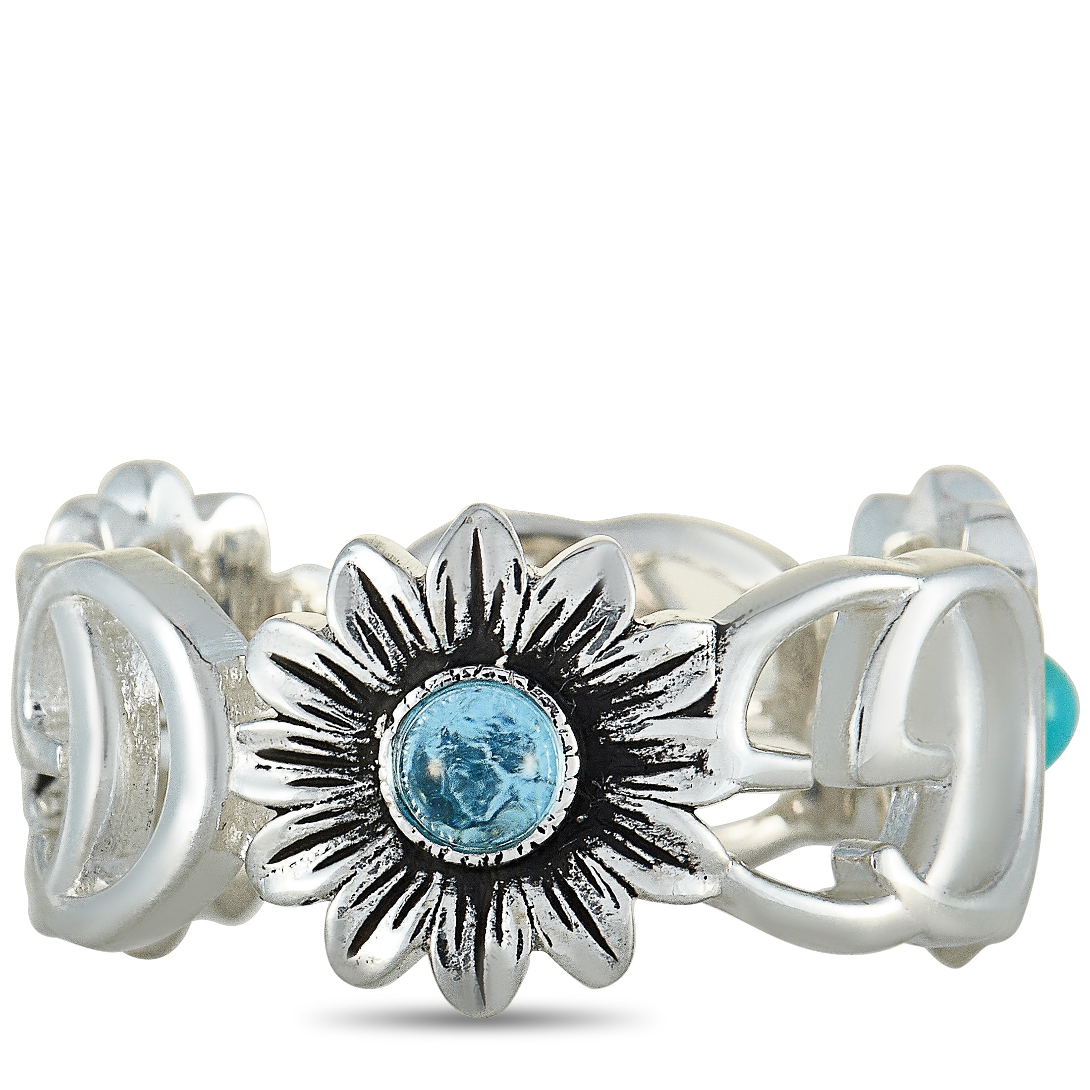 double g flower ring