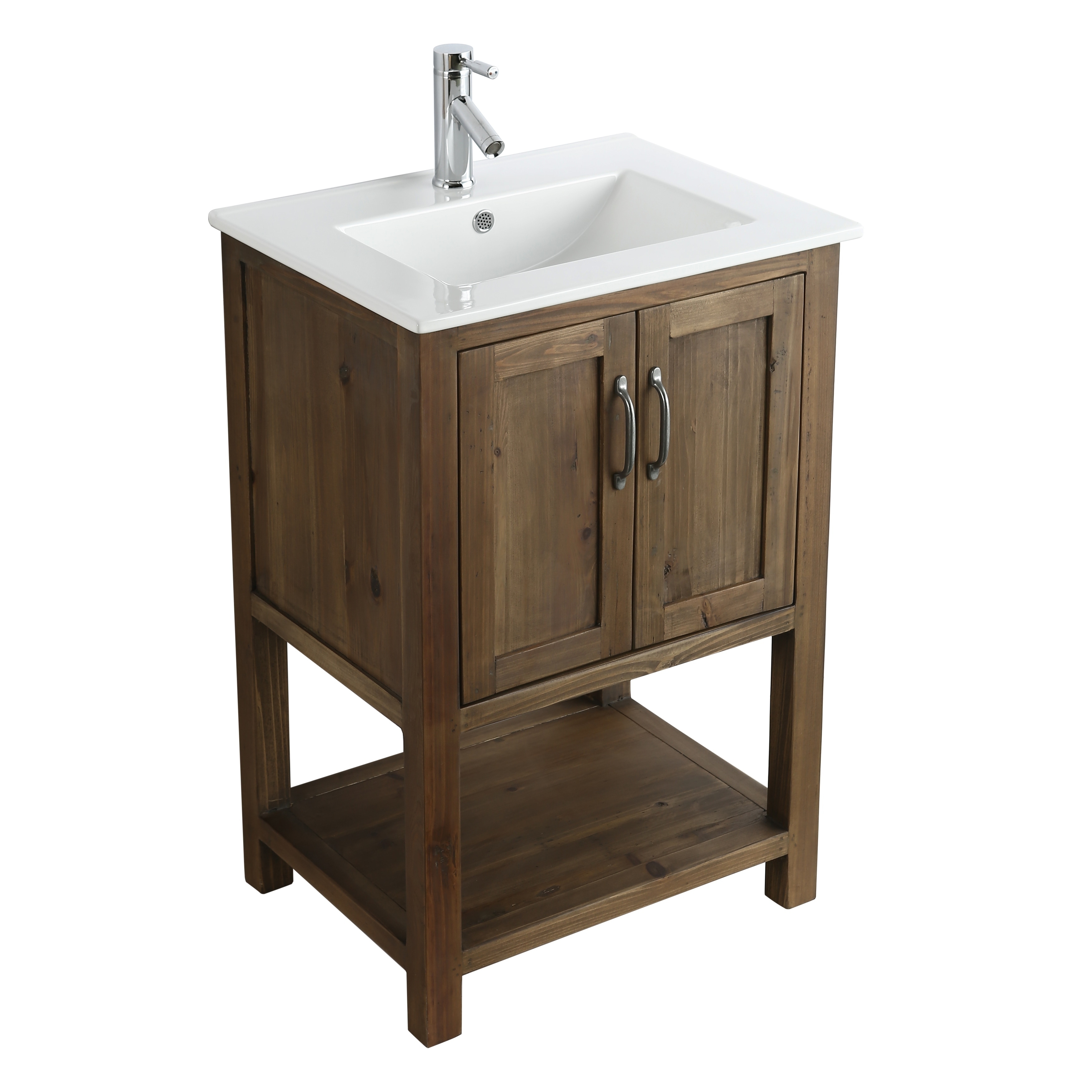 Austin 24 Single Sink Vanity In Walnut Overstock 30934323 Austin 24 Single Sink Vanity In Walnut Overstock 30934323