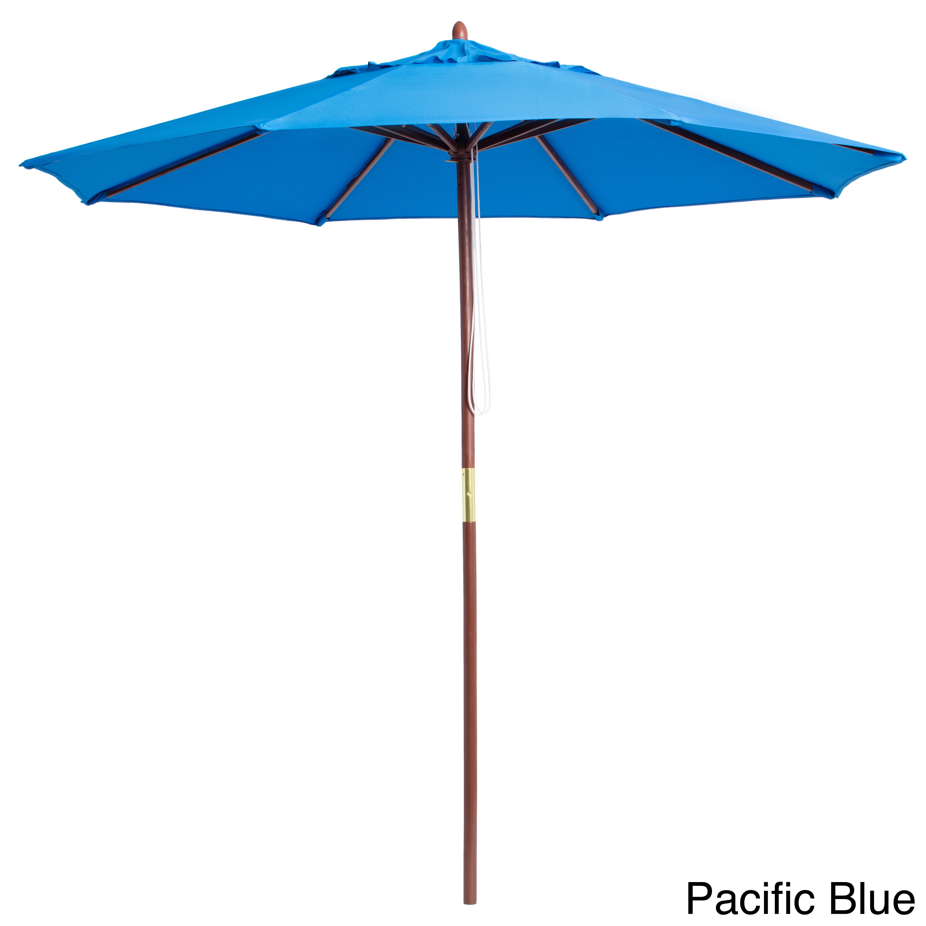 Lauren Company Premium 9 Foot Round Wood Patio Umbrella On Lauren Company Premium 9 Foot Round Wood Patio Umbrella On Free Shipping Today 3188005