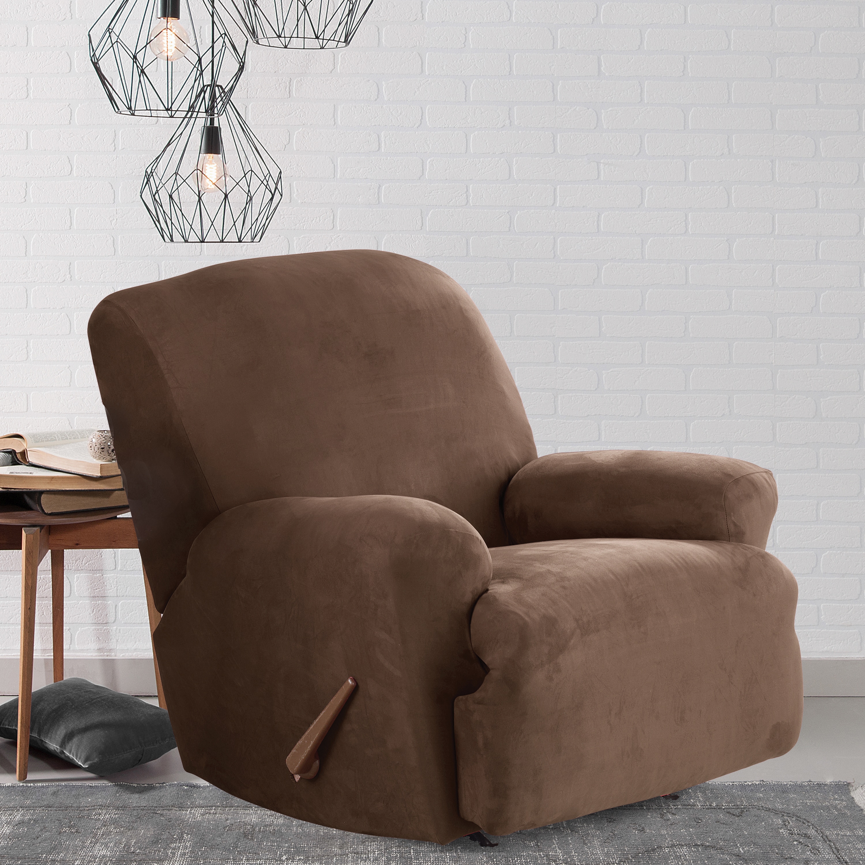 Sure Fit Stretch Suede Recliner Slipcover On Free Sure Fit Stretch Suede Recliner Slipcover On Free Shipping Today 3248890