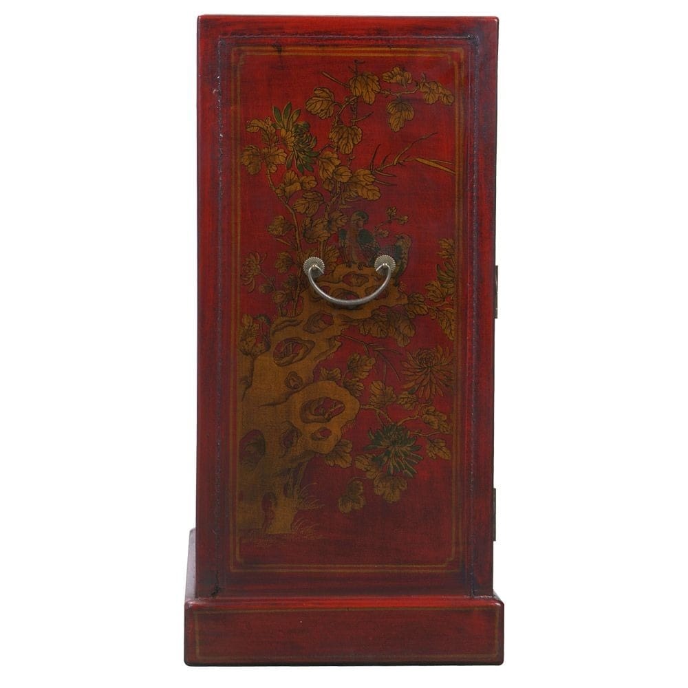 Handmade Hand Painted Oriental Wine Bar Cabinet Red China Handmade Hand Painted Oriental Wine Bar Cabinet Red China Free Shipping Today 3260515