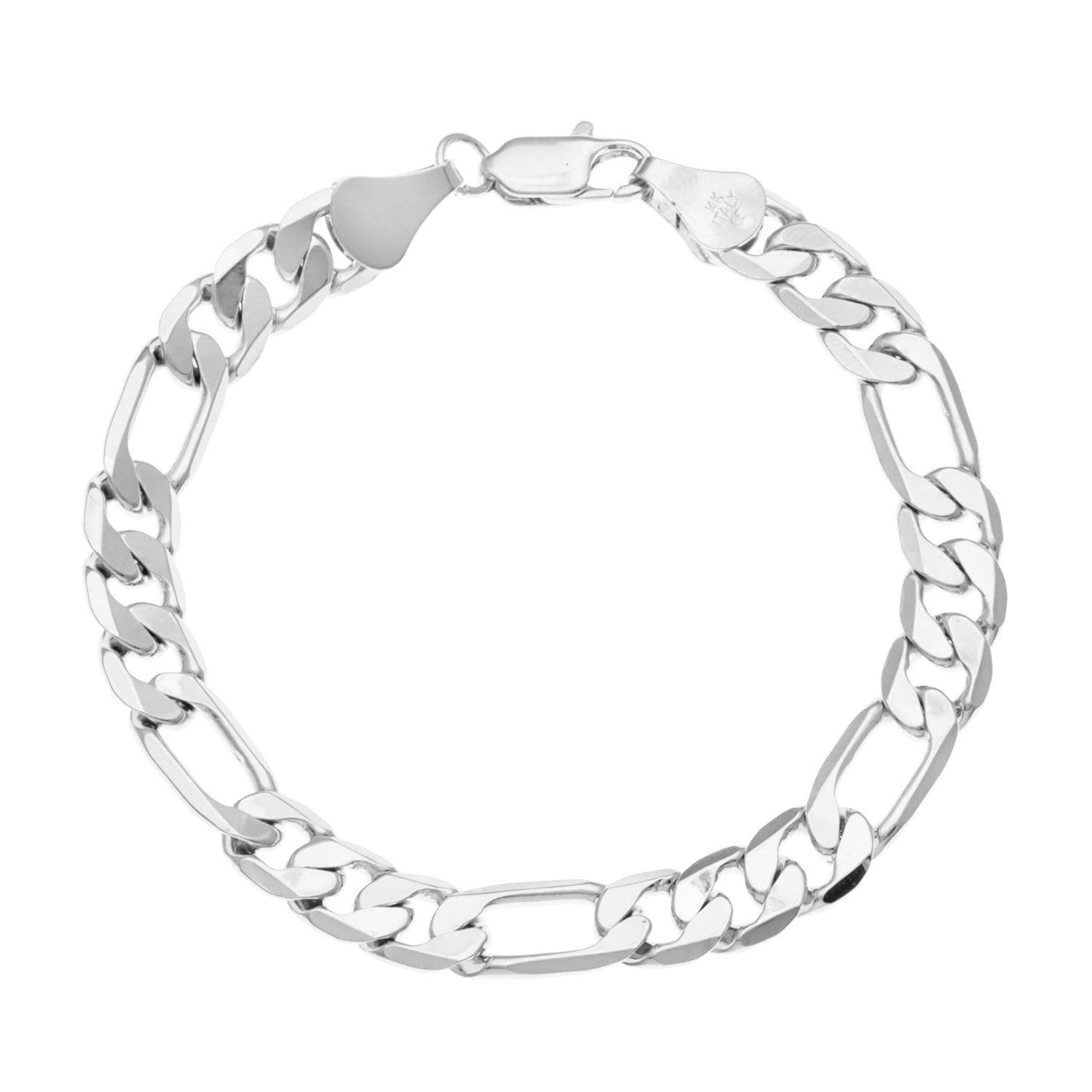 Simon Frank 14k White Gold Overlay 8 Inch Figaro Chain Bracelet Simon Frank 14k White Gold Overlay 8 Inch Figaro Chain Bracelet On Free Shipping Orders Over 45 3469654