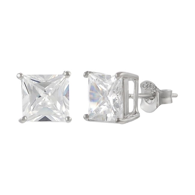 Journee Collection Sterling Silver 7mm Square Cubic Zirconia Stud Journee Collection Sterling Silver 7mm Square Cubic Zirconia Stud Earrings Free Shipping On Orders Over 45 11748652