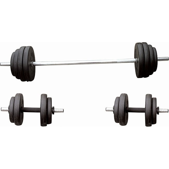Sunny Health Fitness No 061 100 Pound Vinyl Weight Set 061 100 Pound Vinyl Weight Set Free Shipping Today 3705740