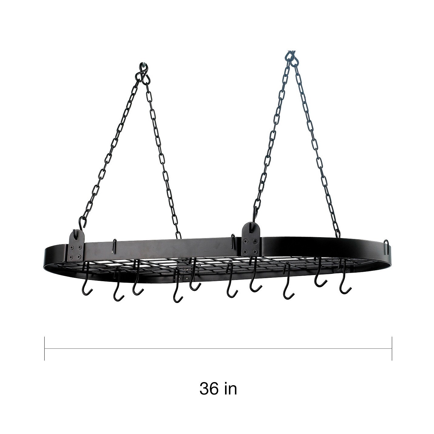 Steel Oval 12 Hook Pot Rack On Free Today Steel Oval 12 Hook Pot Rack On Free Today Com 3707498