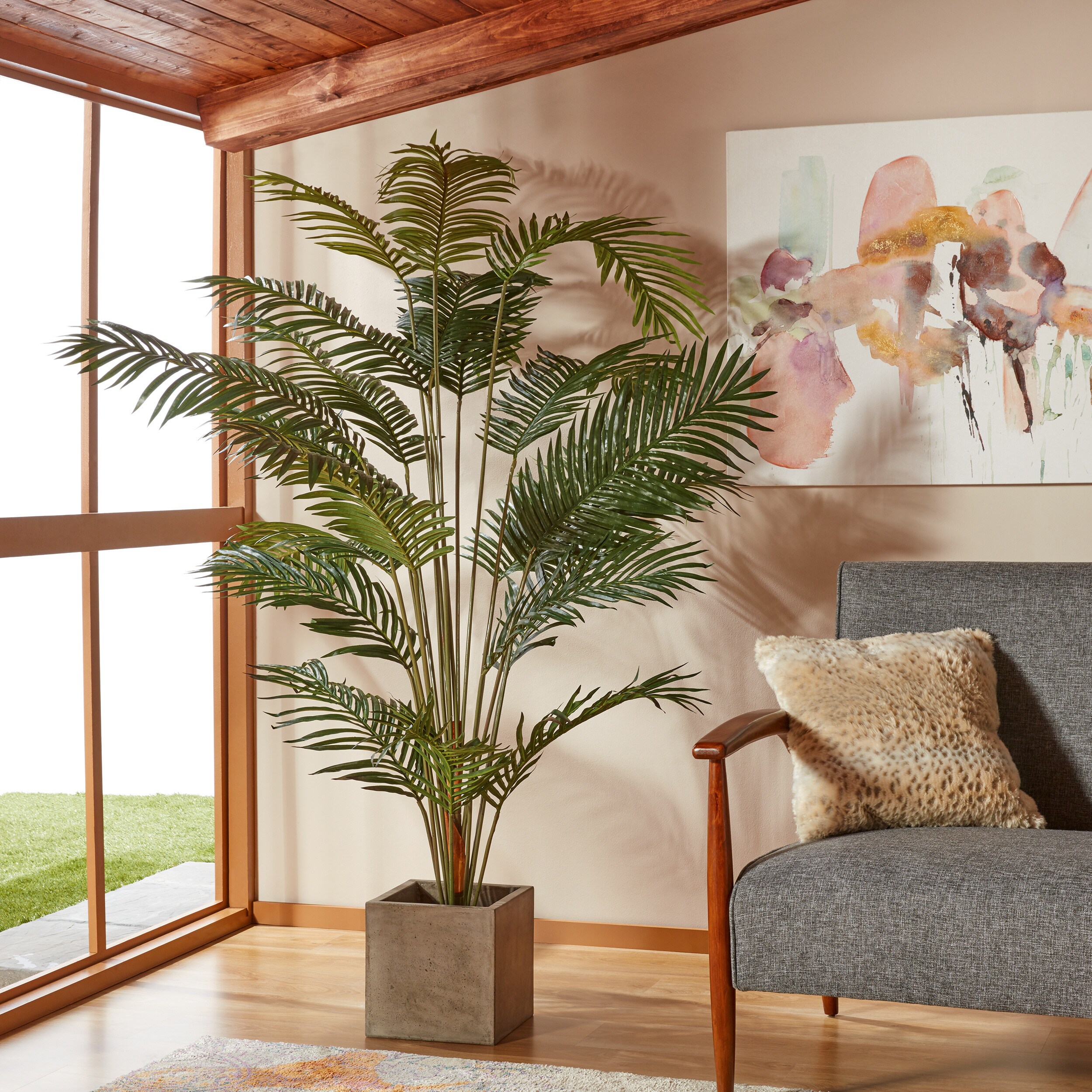 Shop Nearly Natural Paradise Palm Silk 7-foot Tree - On Sale - Free ... Shop Nearly Natural Paradise Palm Silk 7-foot Tree - On Sale - Free ...