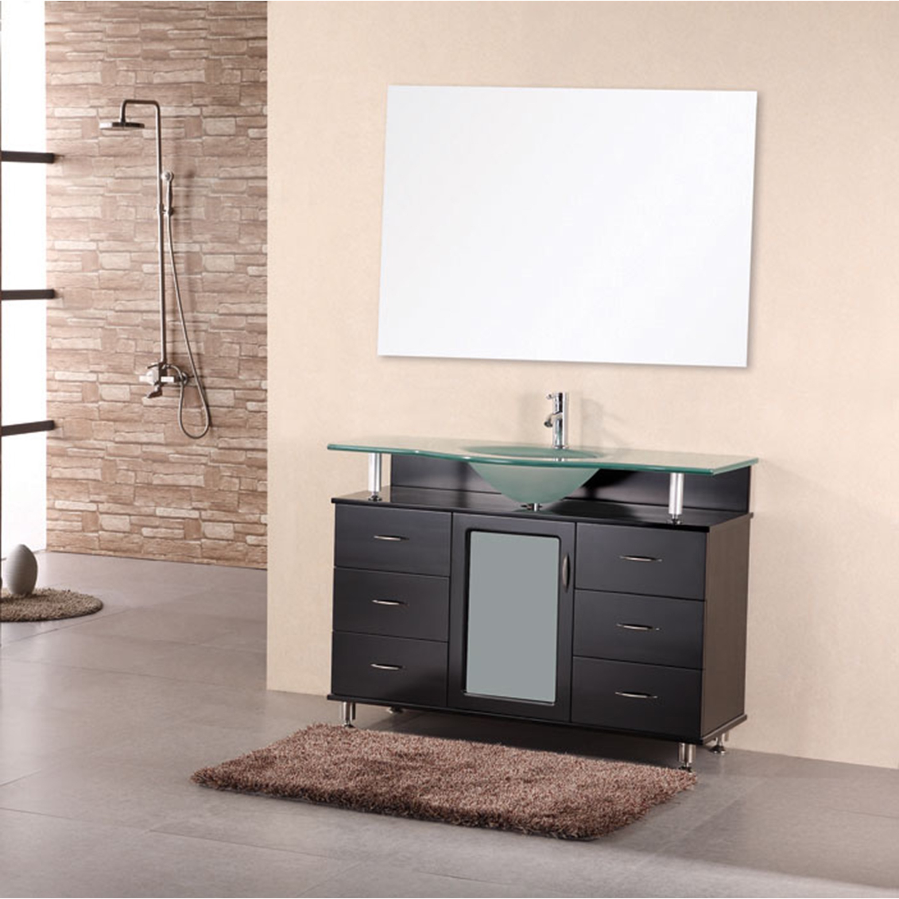 Design Element Huntington Contemporary Bathroom Vanity Set Overstock 4066951