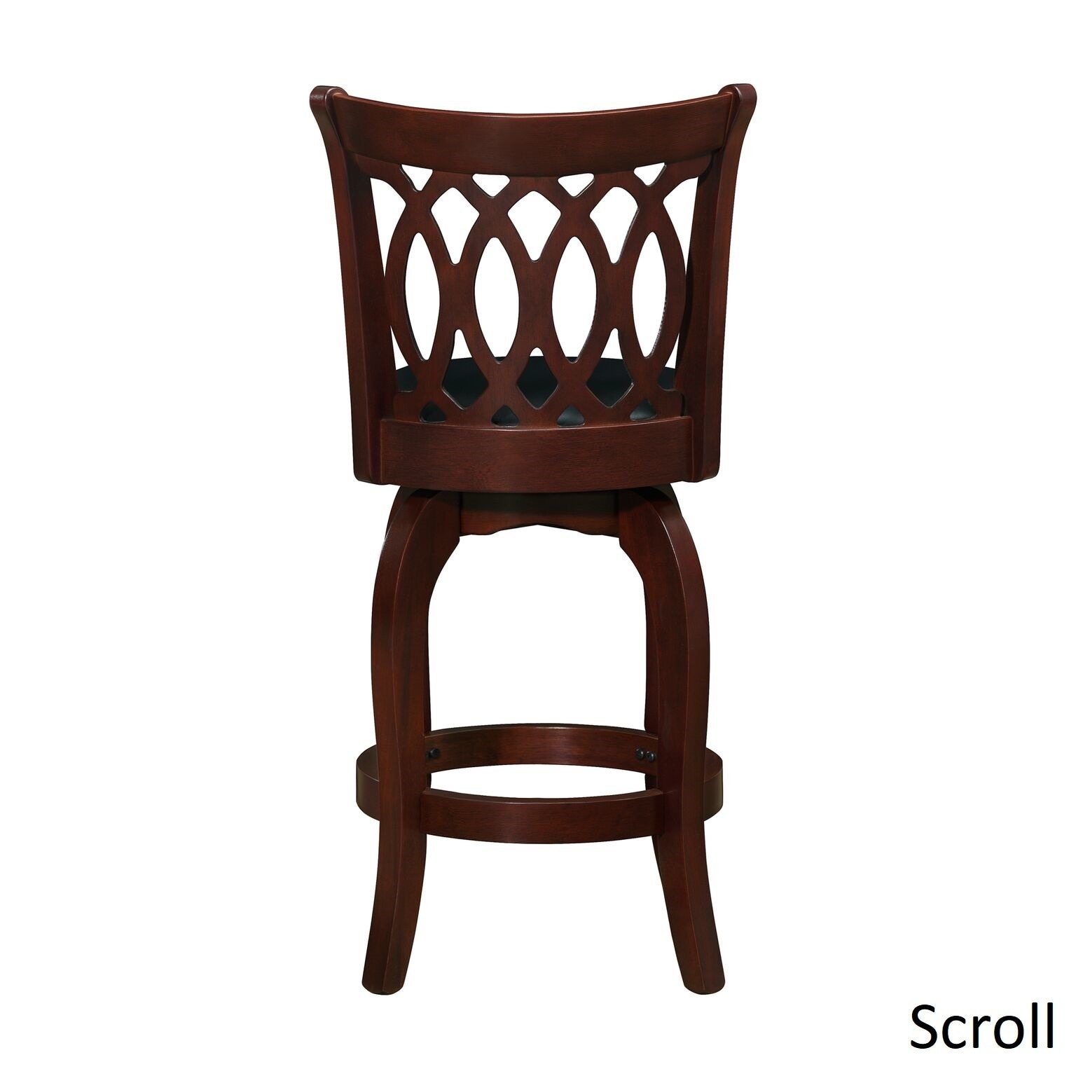 Shop Verona Cherry Swivel 24-inch High Back Counter Height Stool by ... Shop Verona Cherry Swivel 24-inch High Back Counter Height Stool by ...