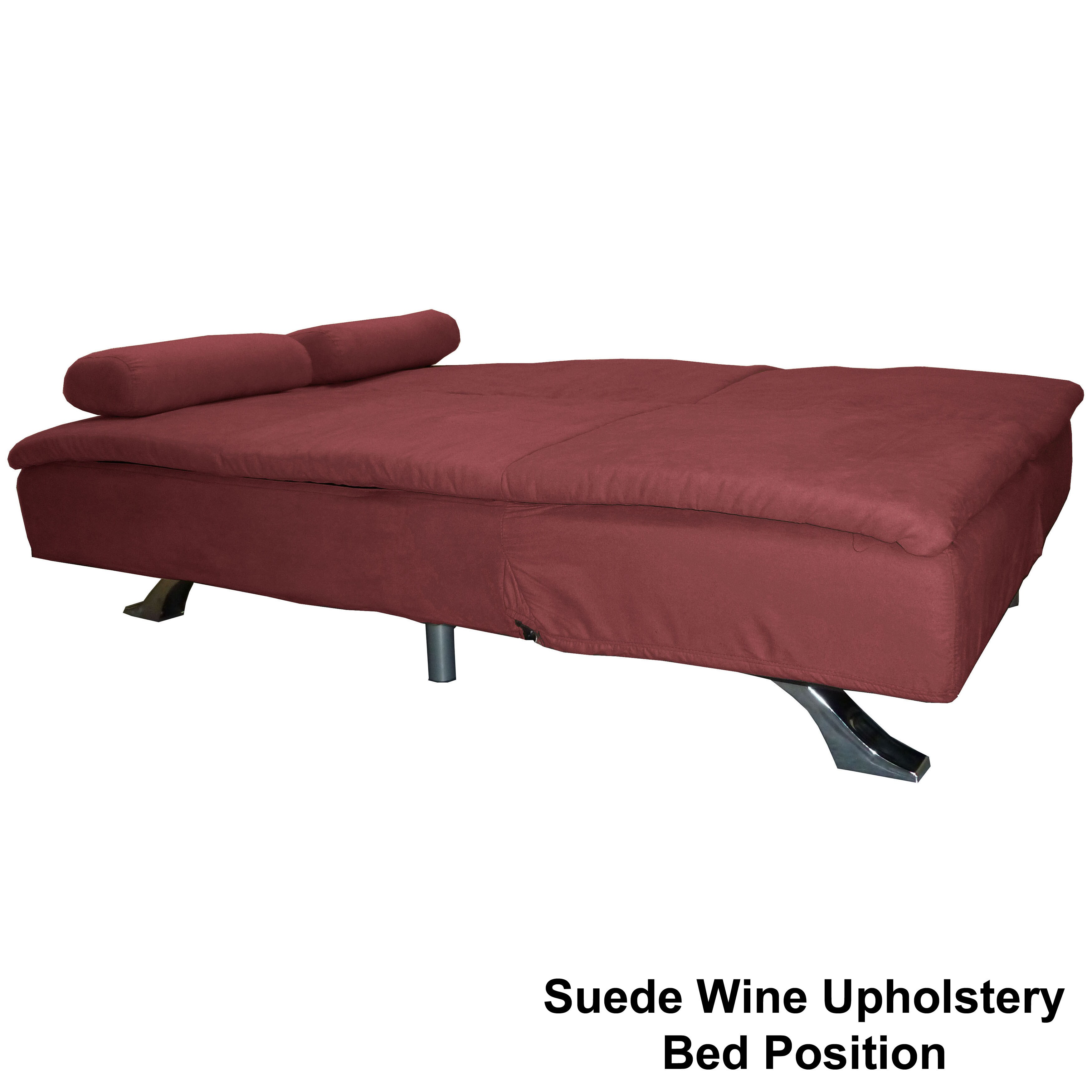 Mystic Microfiber Suede Click Clack Futon Sofa Bed Free Mystic Microfiber Suede Click Clack Futon Sofa Bed Free Shipping Today 4232499