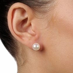 Davonna Silver Lavender Peach And White Freshwater Pearl Stud Davonna Silver Lavender Peach And White Freshwater Pearl Stud Earrings Set 8 9 Mm On Free Shipping Orders Over 45