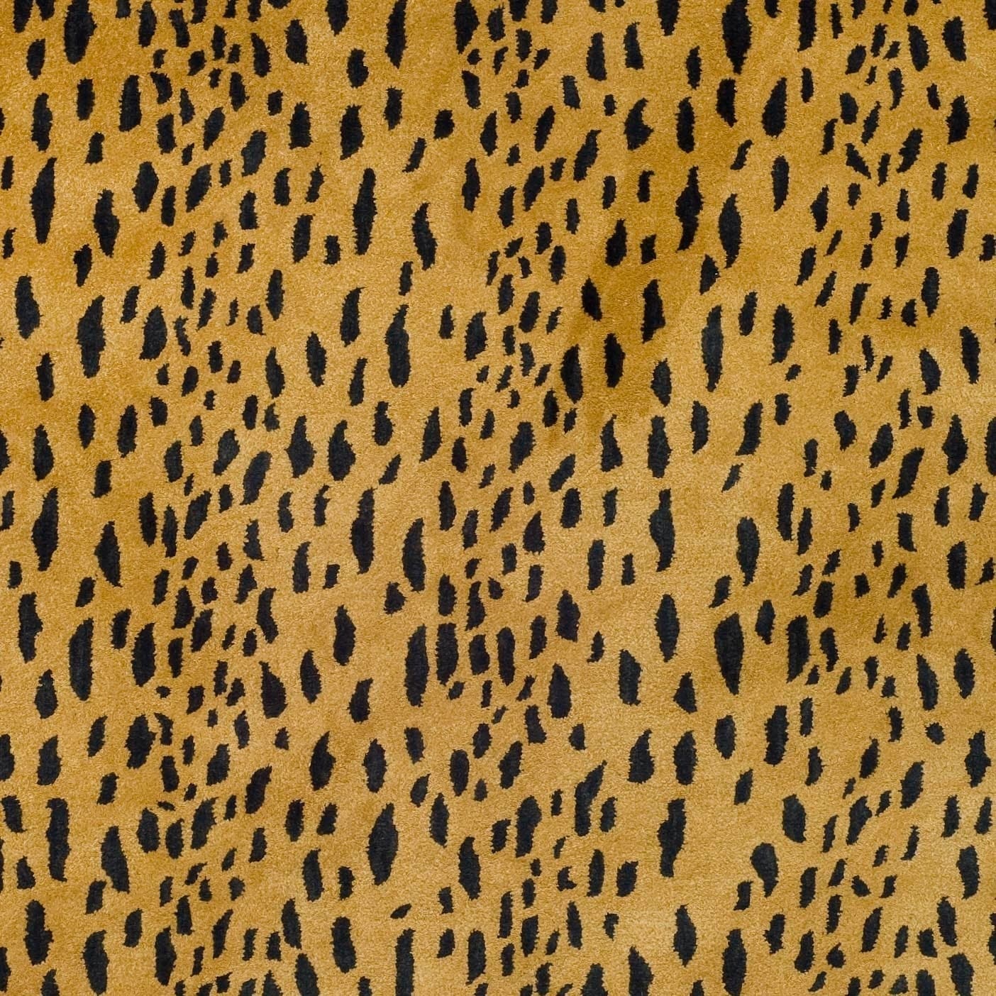 Leopard Print Wool Rug
