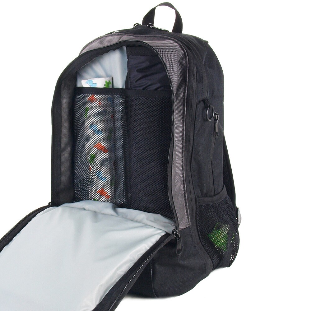 Dadgear Backpack Diaper Bag Black Retro Stripe Free Shipping Dadgear Backpack Diaper Bag Black Retro Stripe Free Shipping Today 4685100
