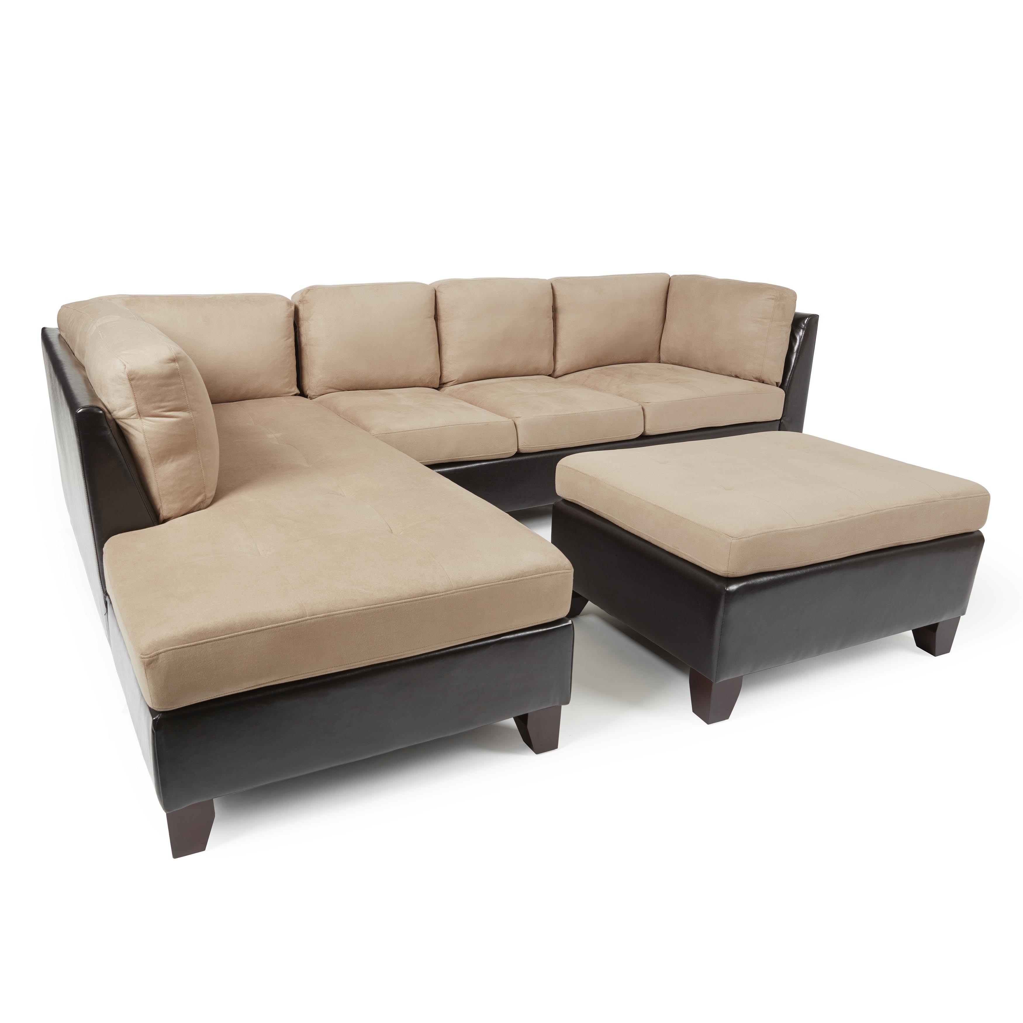 Abbyson Charlotte Beige Sectional Sofa And Ottoman On Abbyson Charlotte Beige Sectional Sofa And Ottoman On Free Shipping Today 4697404