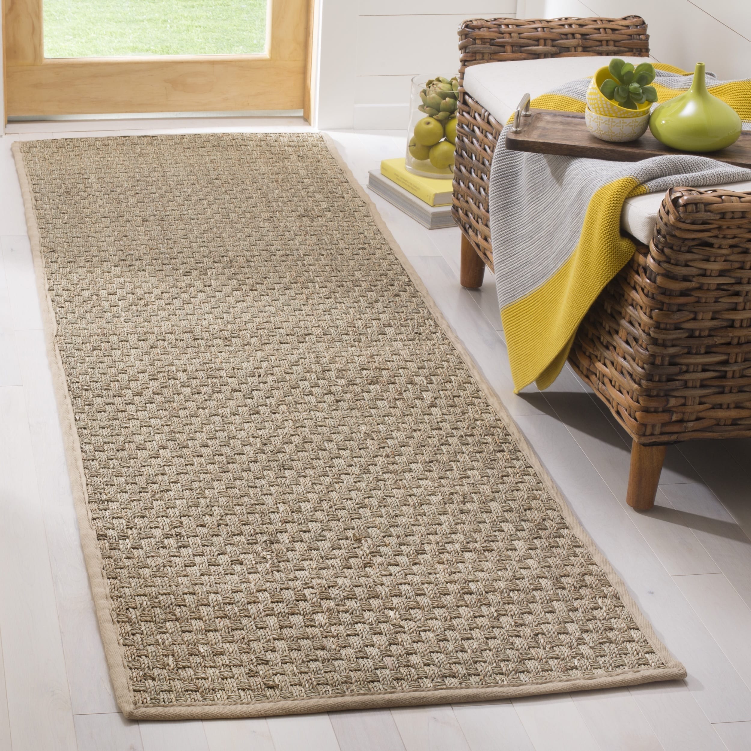 Safavieh Casual Natural Fiber Hand Woven Sisal Beige Safavieh Casual Natural Fiber Hand Woven Sisal Beige Seagr Runner Rug 2 6 X 14 Free Shipping Today 12664297