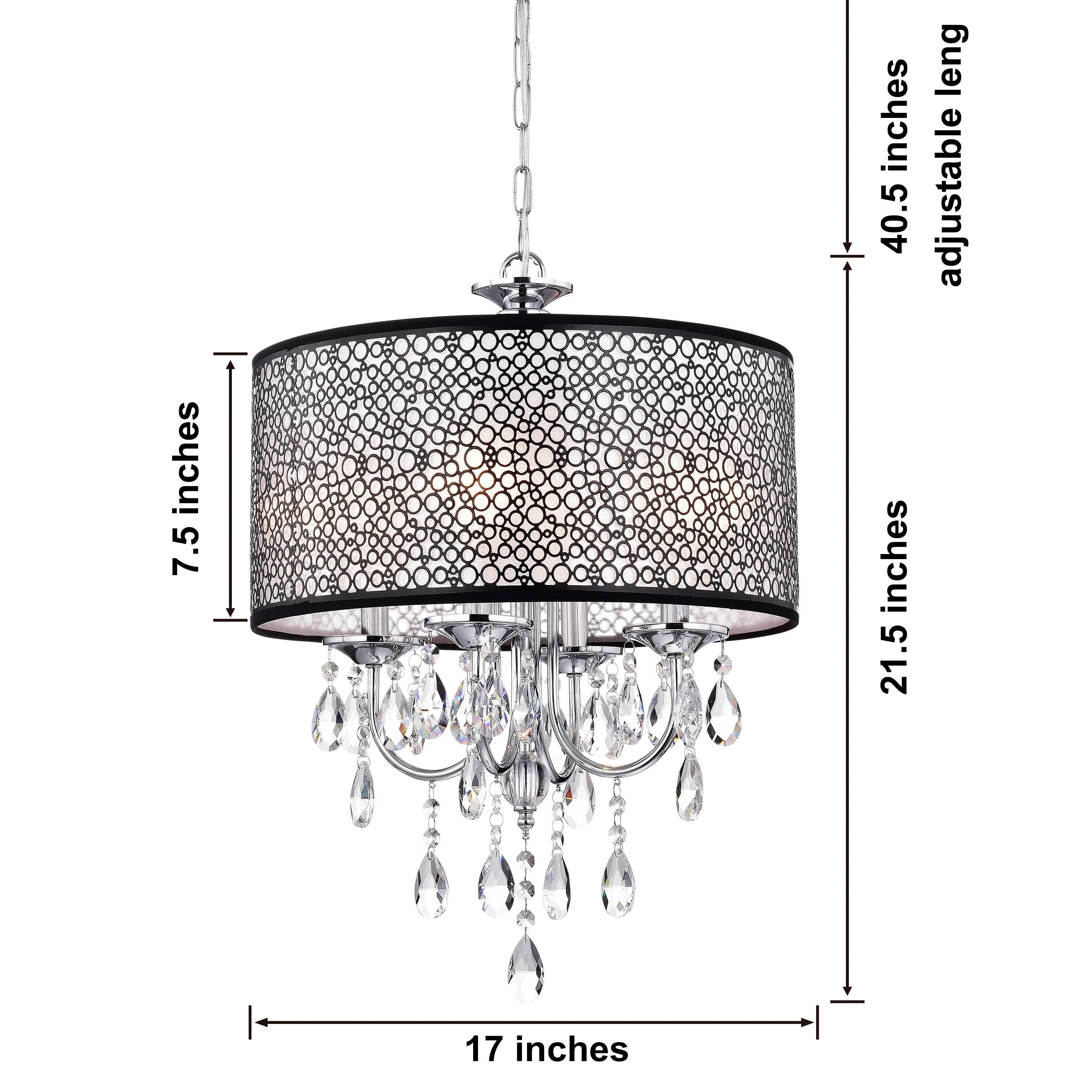 Indoor 4 Light Chrome Crystal Metal Bubble Shade Chandelier Indoor 4 Light Chrome Crystal Metal Bubble Shade Chandelier Free Today Com 5152199