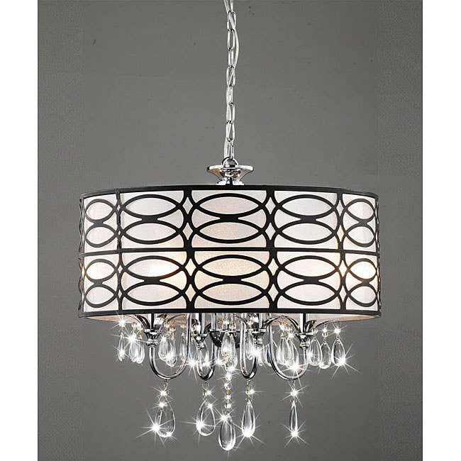 Indoor 4 Light Chrome Crystal Antique Bronze Shade Chandelier Indoor 4 Light Chrome Crystal Antique Bronze Shade Chandelier Free Today Com 5152201
