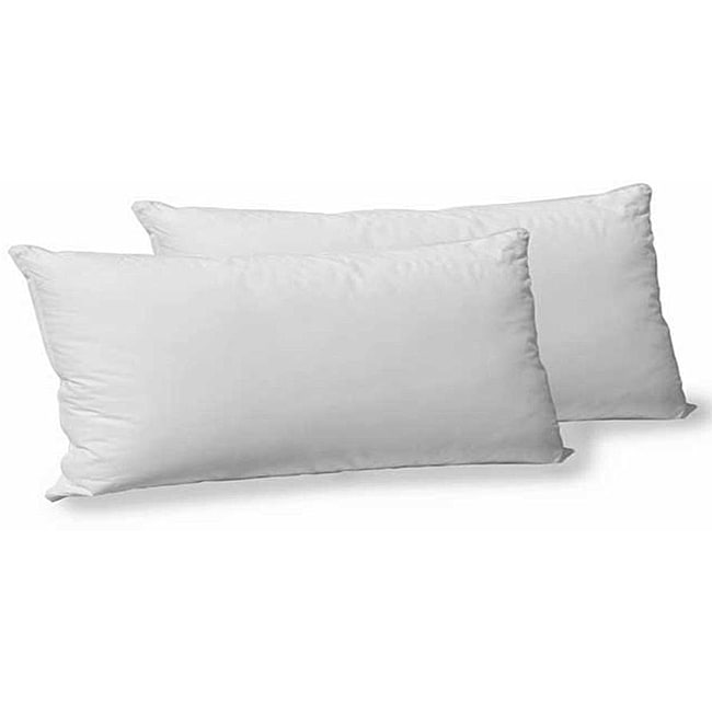 Cotton Polyester Gel Filled King Size Pillow Set Of 2 White Cotton Polyester Gel Filled King Size Pillow Set Of 2 White
