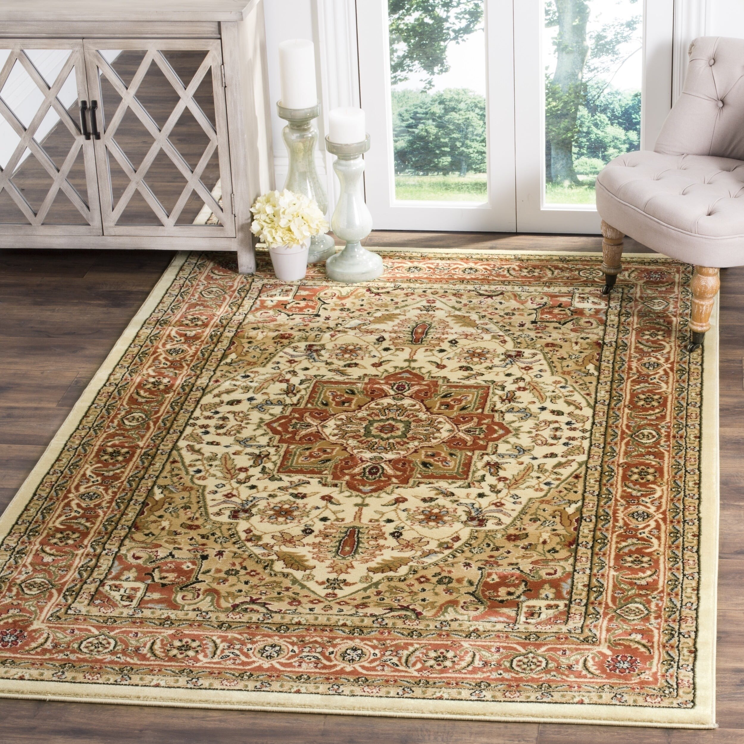 Safavieh Lyndhurst Traditional Oriental Ivory Rust Rug 9 X Safavieh Lyndhurst Traditional Oriental Ivory Rust Rug 9 X 12