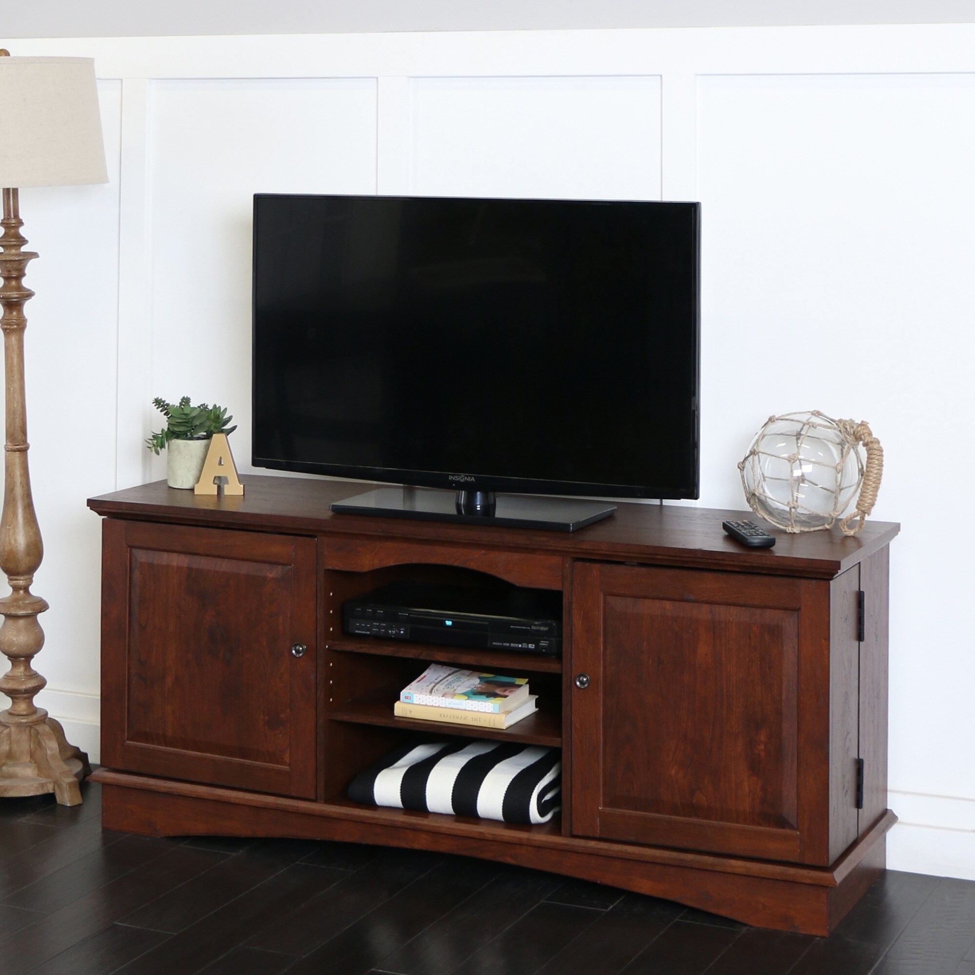 Shop 57 Tv Stand Console Traditional Brown X 25h On Sale Free Shipping Today Overstock 5389789 Shop 57 Tv Stand Console Traditional Brown X 25h On Sale Free Shipping Today Overstock 5389789