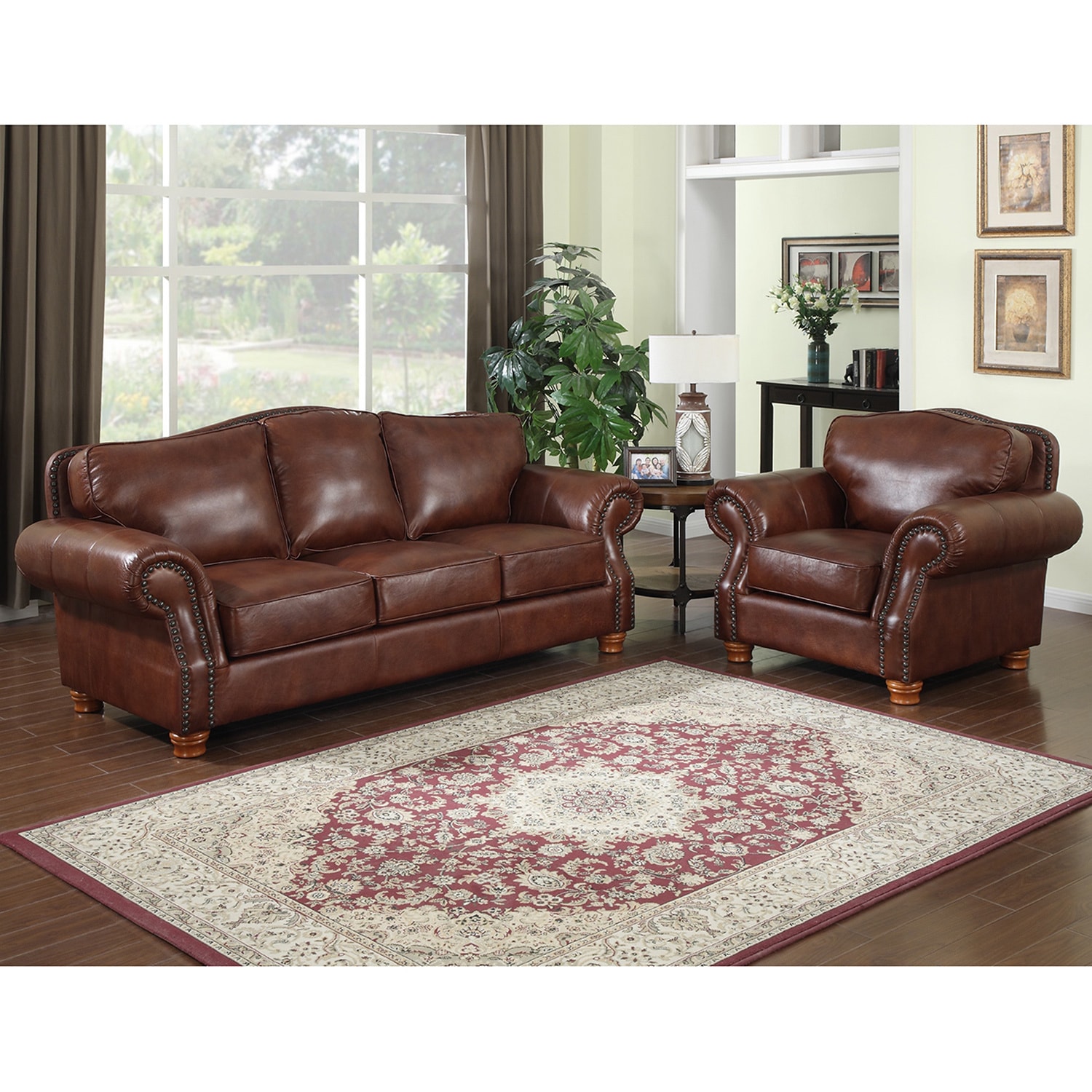 Brandon Distressed Whiskey Italian Leather Sofa And Chair On Brandon Distressed Whiskey Italian Leather Sofa And Chair On Free Shipping Today 5494237