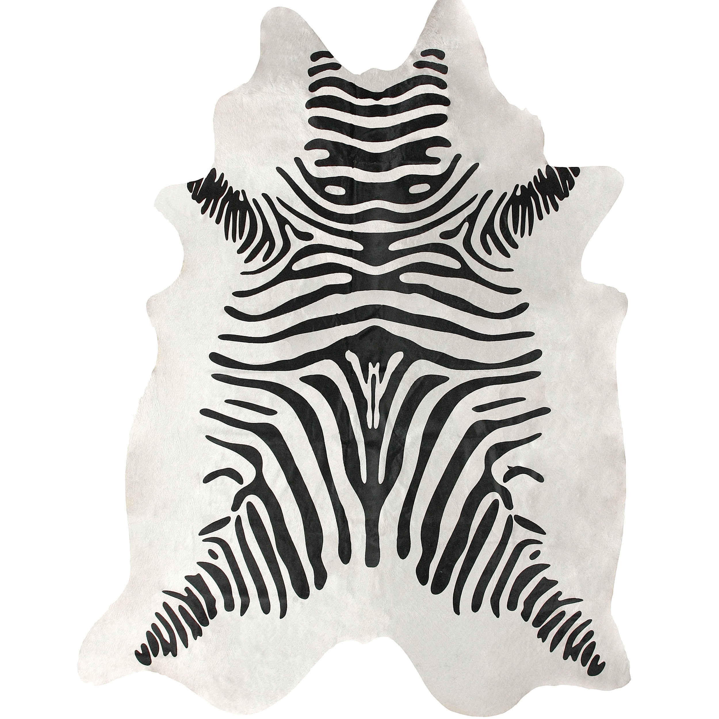 Nuloom Hand Picked Brazilian Black White Zebra Cowhide Rug 5 X Nuloom Hand Picked Brazilian Black White Zebra Cowhide Rug 5 X 7 Free Shipping Today 13283870