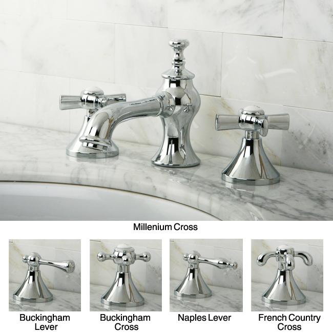 Shop French Country Widespread Chrome Bathroom Faucet Ships To