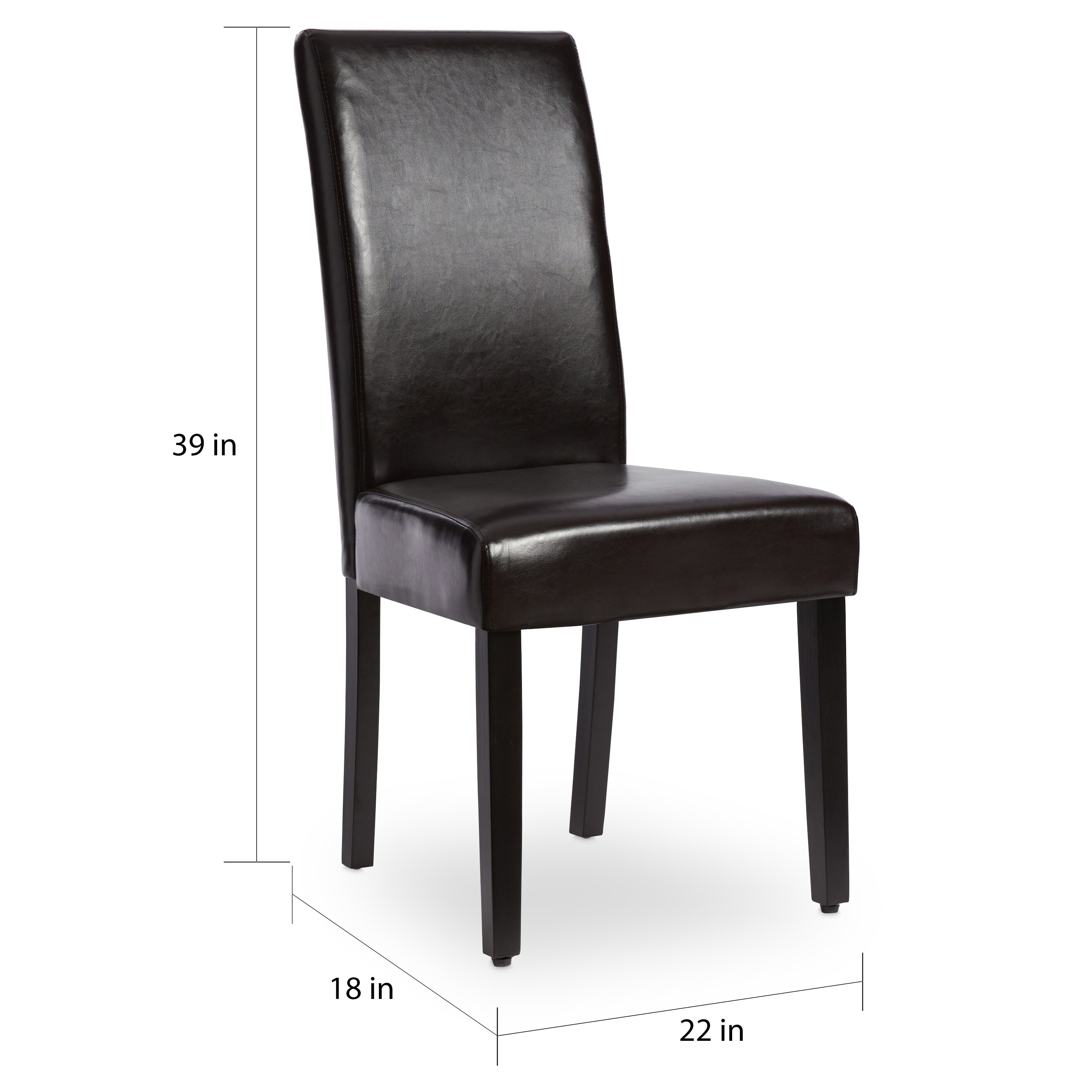 Villa Faux Leather Dining Chairs Set Of 2 On Free Villa Faux Leather Dining Chairs Set Of 2 On Free Shipping Today 5801287