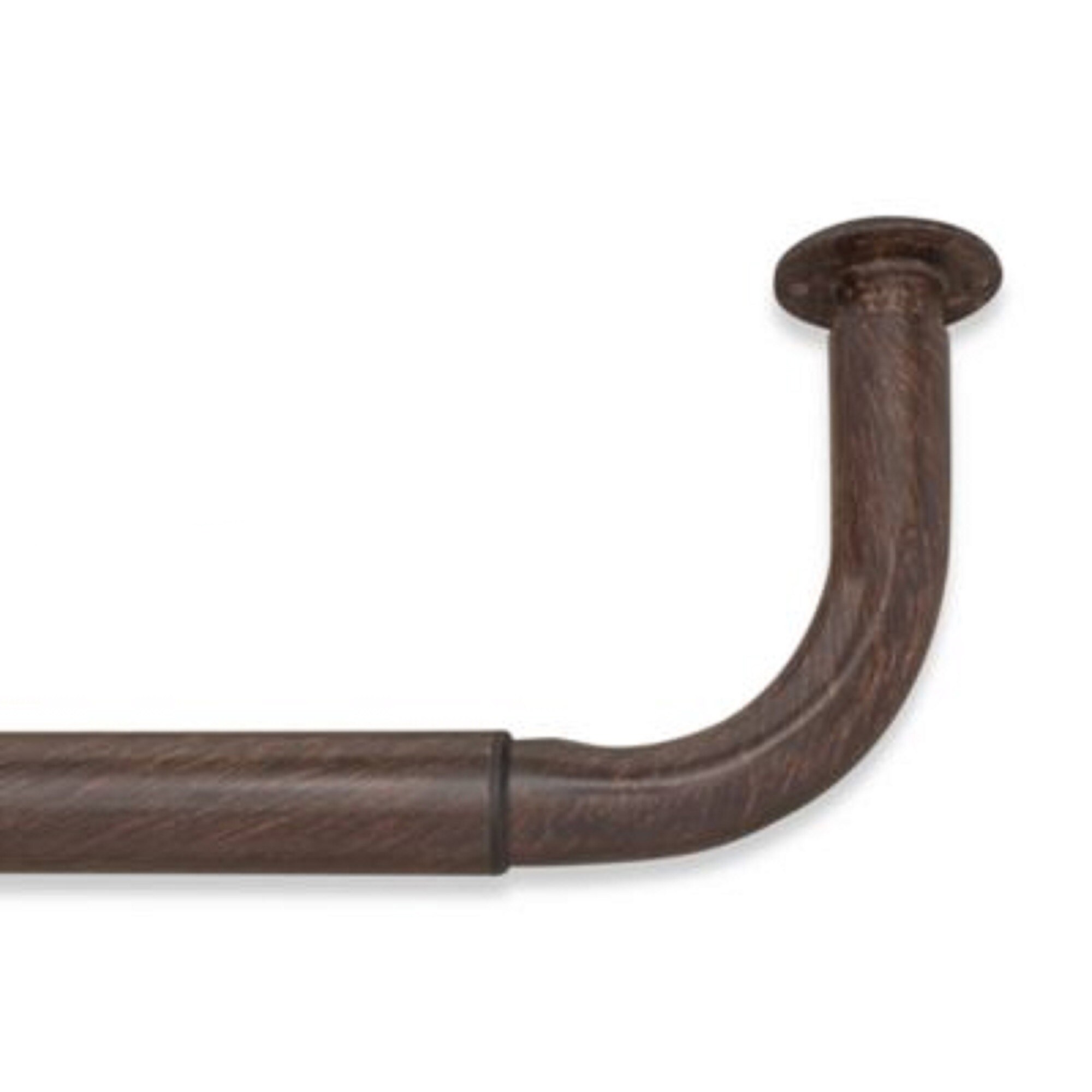 Wrap Around Curtain Rod Flisol Home Pinnacle Barricade Adjule Energy Saving Wraparound Curtain Rod 52 To 96 Inch Length Free Shipping Today