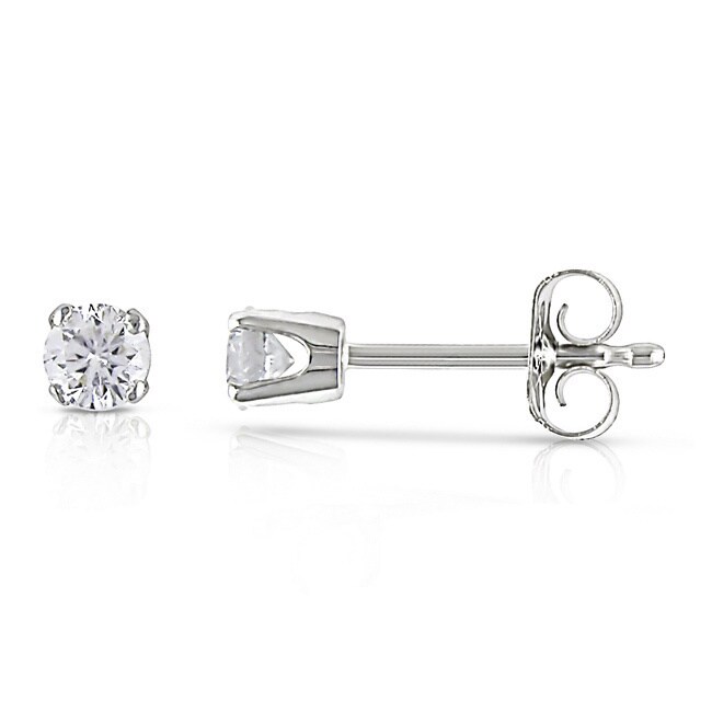Miadora Certified 14k White Gold Diamond 1 4ct Stud Earrings Miadora Certified 14k White Gold Diamond 1 4ct Stud Earrings
