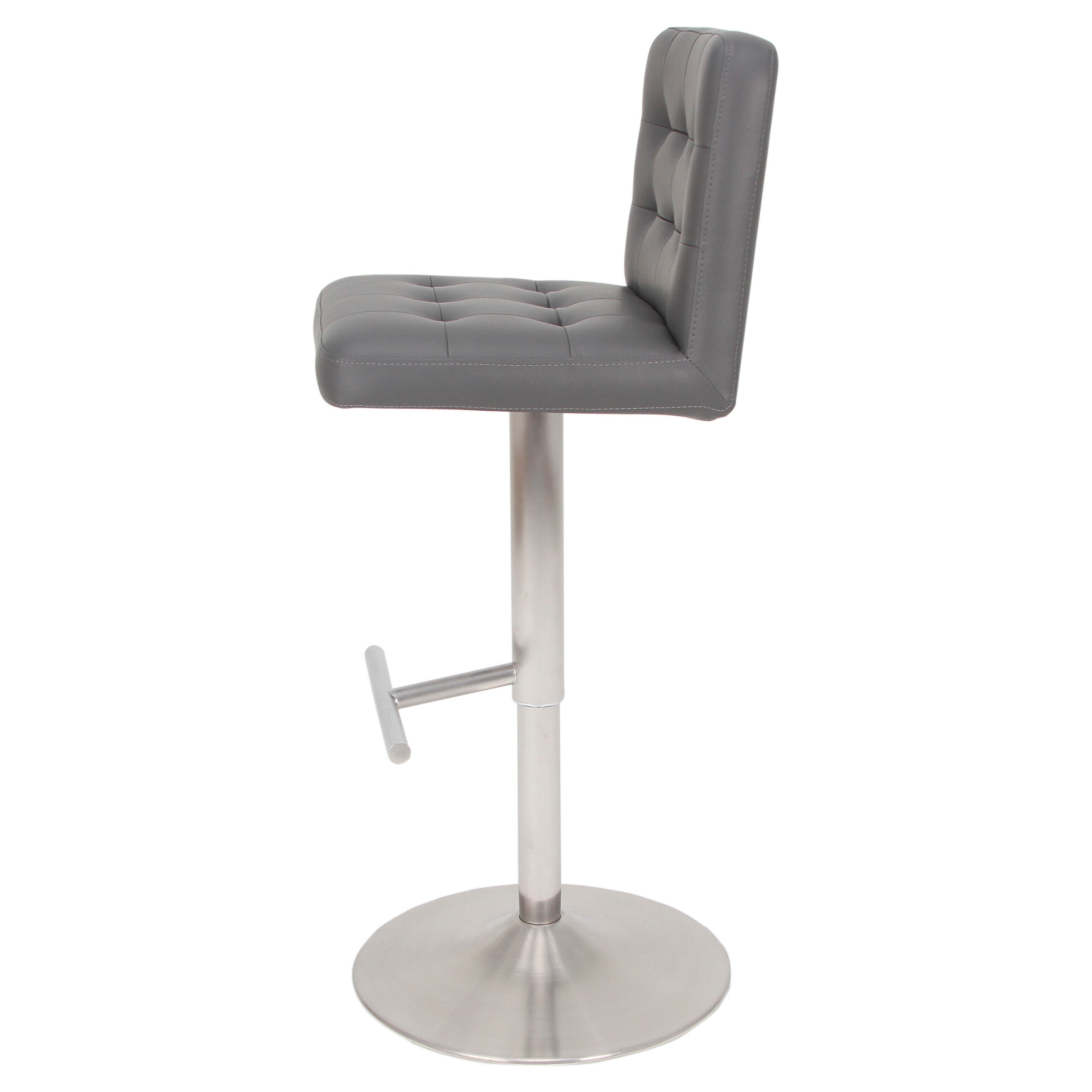 Stainless Steel Adjule Bar Stools Zef Jam White Tufted Bar Stools Zef Jam