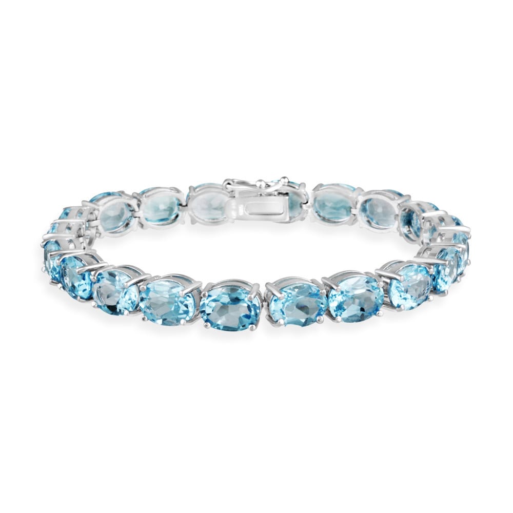 Glitzy Rocks Sterling Silver 44 Ctw Blue Topaz Bracelet Free Glitzy Rocks Sterling Silver 44 Ctw Blue Topaz Bracelet Free Shipping Today 6173231