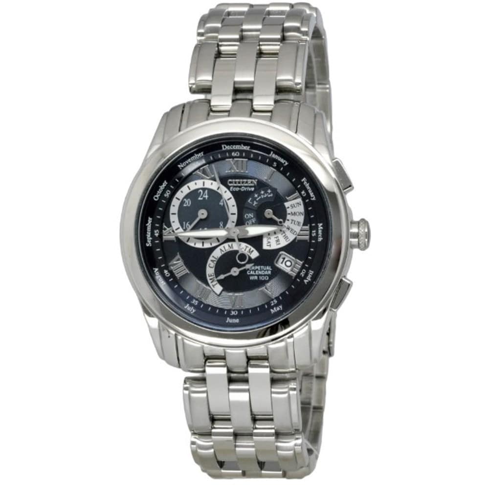 Shop Citizen Men's Eco-Drive Calibre 8700 Perpetual Calendar Watch - Free Shipping Today - Overstock.com - 6179928