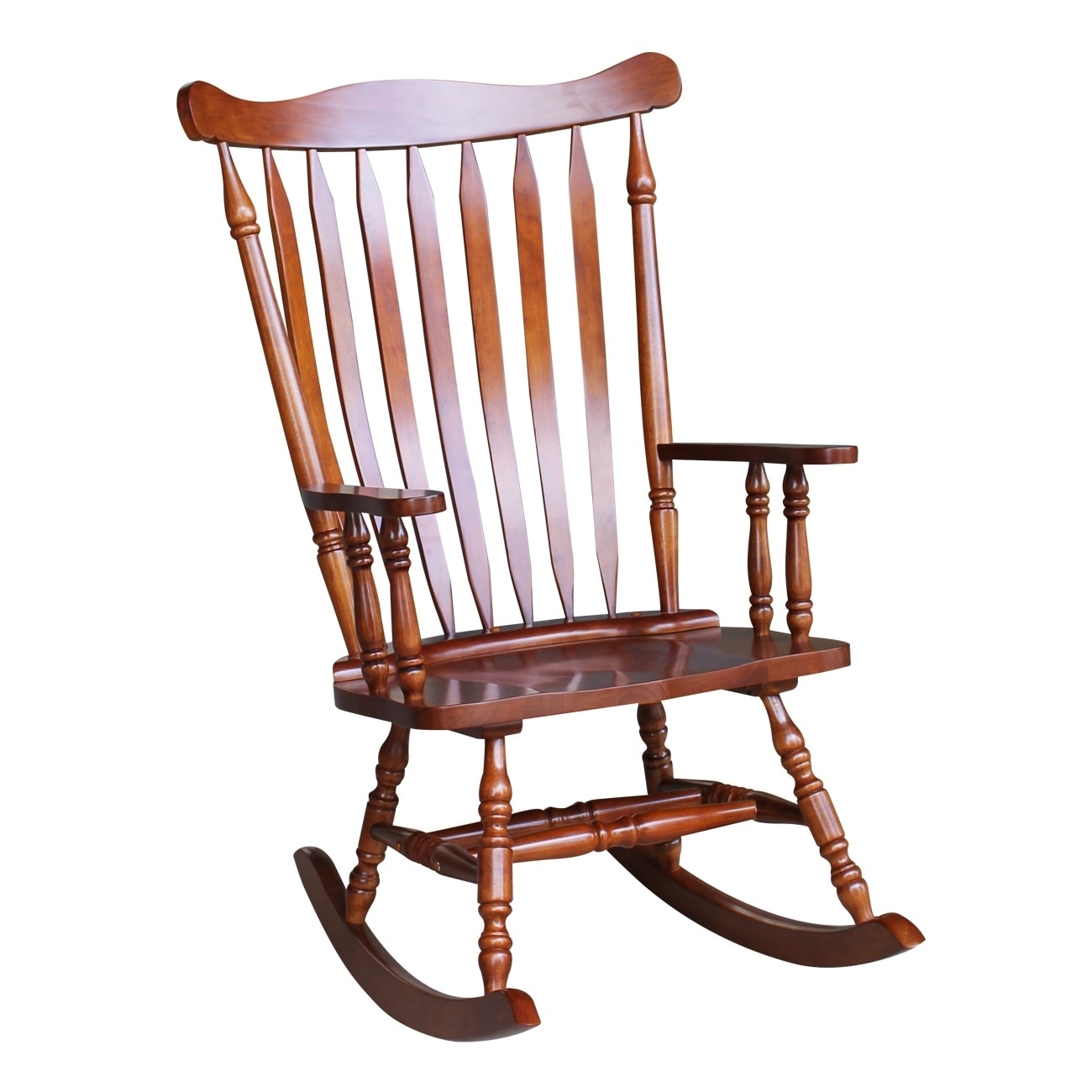 Colonial Cherry Finish Rocking Chair Free Shipping Today Colonial Cherry Finish Rocking Chair Free Shipping Today 13843295