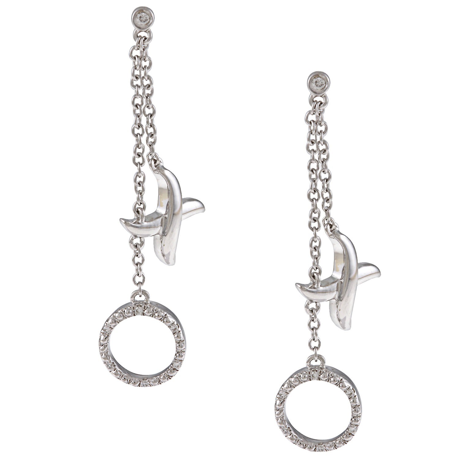 Eloquence Sterling Silver Diamond Accent Xo Earrings Free Eloquence Sterling Silver Diamond Accent Xo Earrings Free Shipping Today 6225413