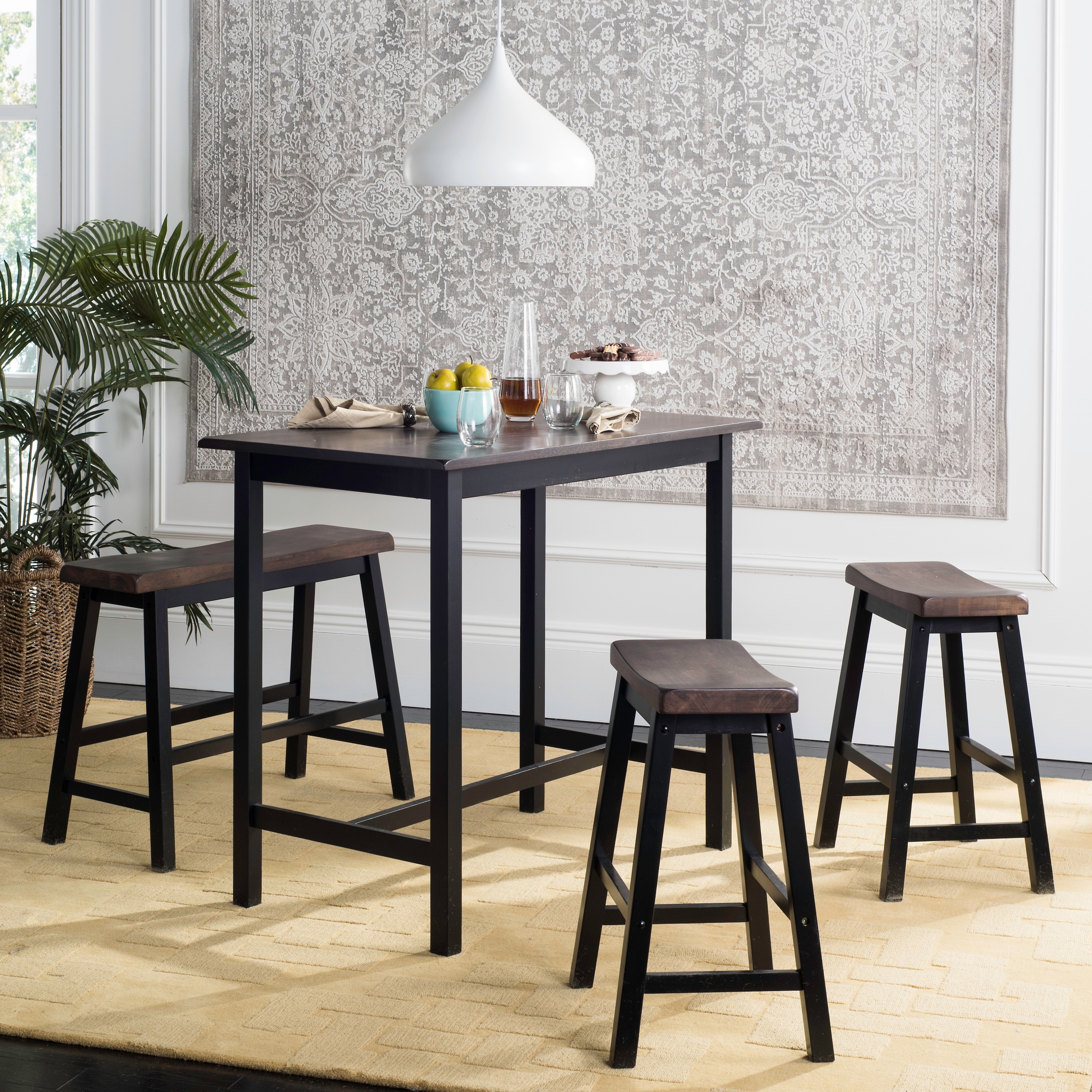 Safavieh Bistro 4 Piece Counter Height Bench And Stool Pub Set Safavieh Bistro 4 Piece Counter Height Bench And Stool Pub Set On Free Shipping Today 6240870