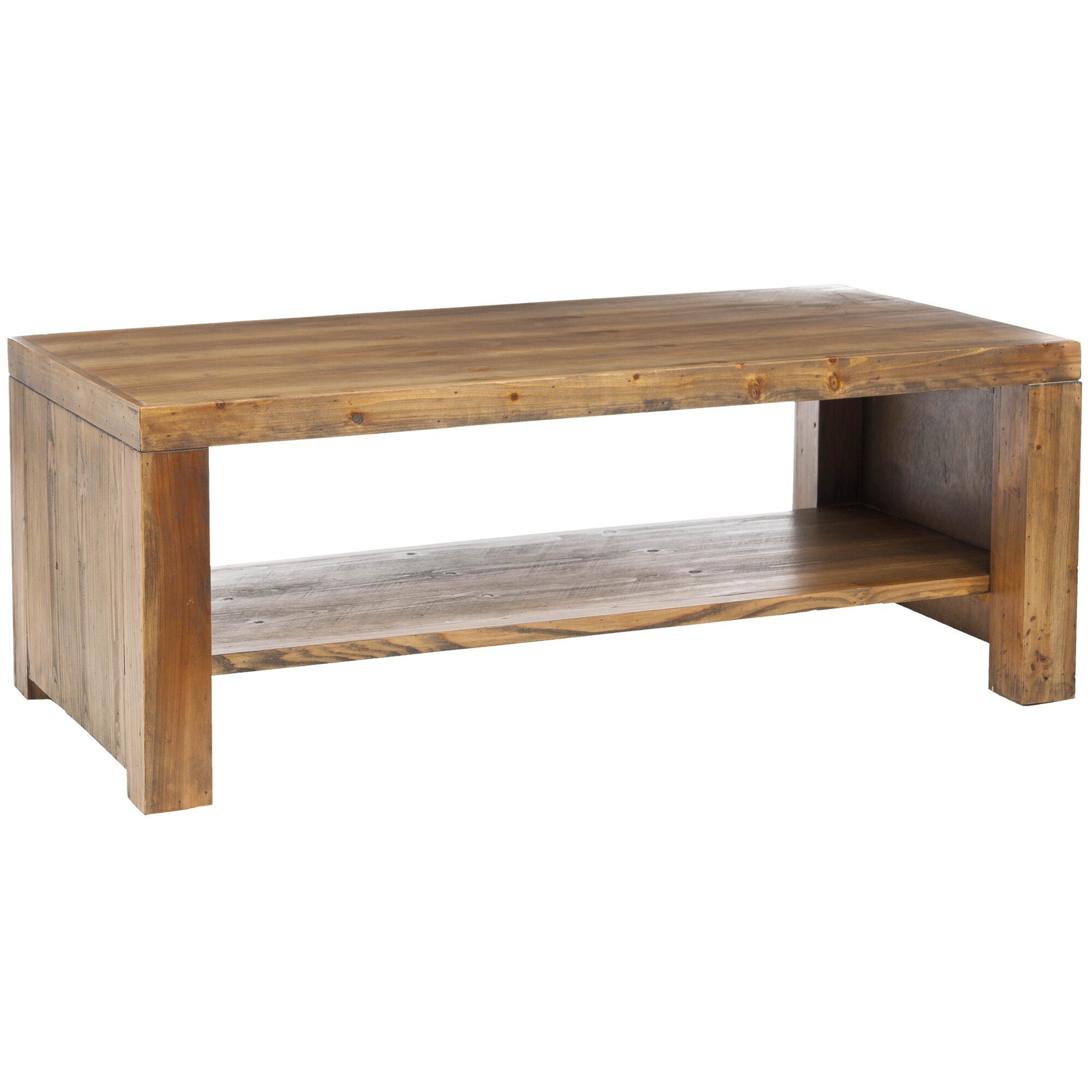 Shop Safavieh Stamford Reclamined Wood Finish Coffee Table Free