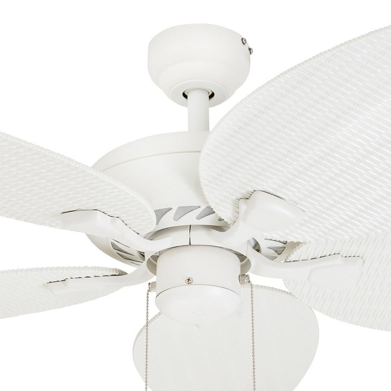 Ecosure Siesta Key White 52 Inch Tropical Ceiling Fan With Ecosure Siesta Key White 52 Inch Tropical Ceiling Fan With Wicker Blades And Remote Control Free Shipping Today 6283944