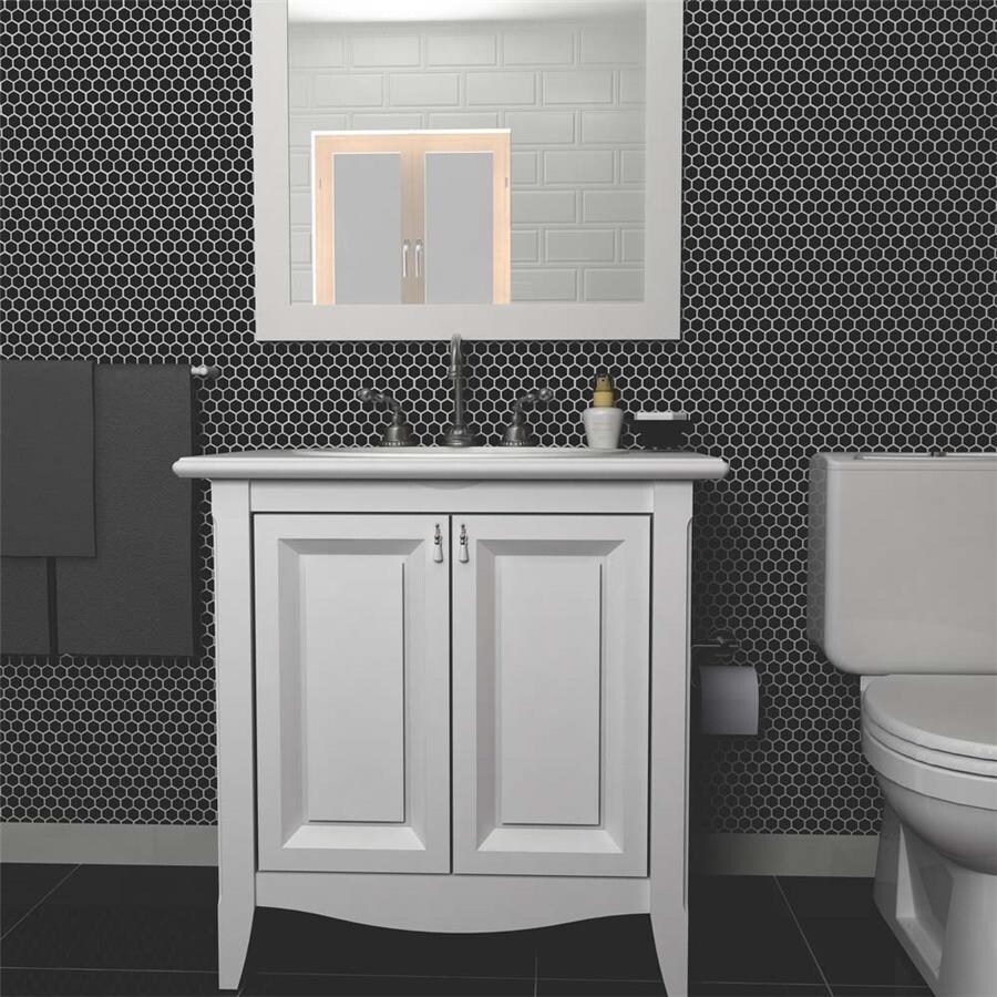 Somertile 10 25x11 75 Inch Victorian Hex Matte Black Porcelain Somertile 10 25x11 75 Inch Victorian Hex Matte Black Porcelain Mosaic Floor And Wall Tile Tiles 8 54 Sqft Free Shipping Today