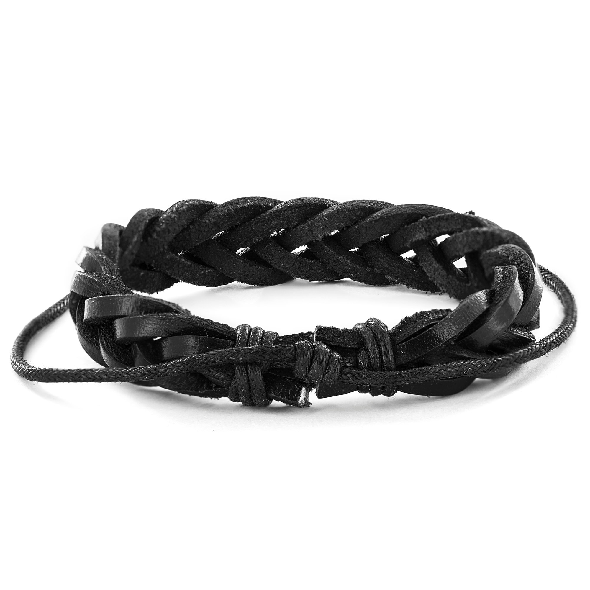 Black Leather Braided Bracelet Free Shipping On Orders Over Black Leather Braided Bracelet Free Shipping On Orders Over 45 6359677