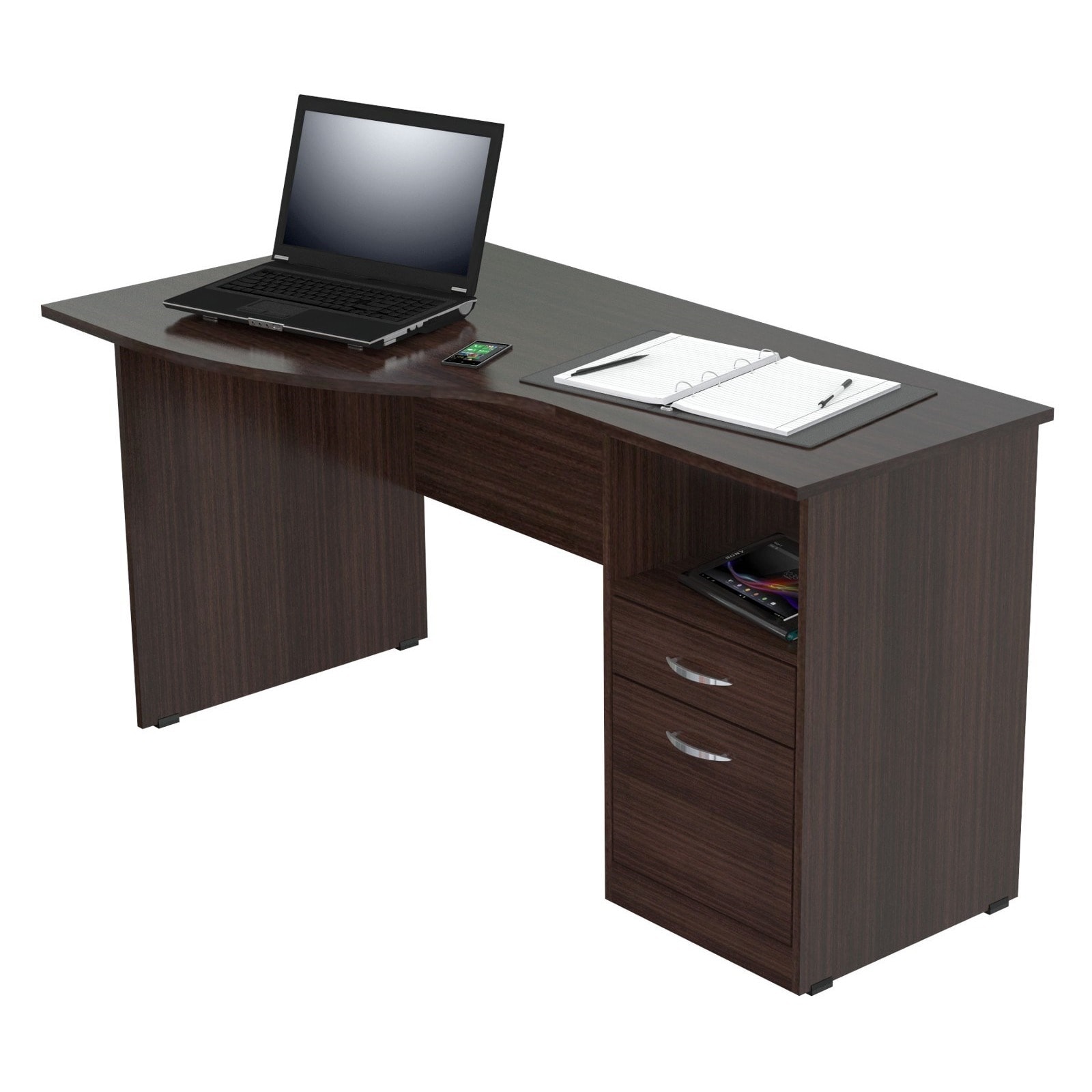 Inval Espresso Curved Top Desk Free Shipping Today Inval Espresso Curved Top Desk Free Shipping Today 14020850