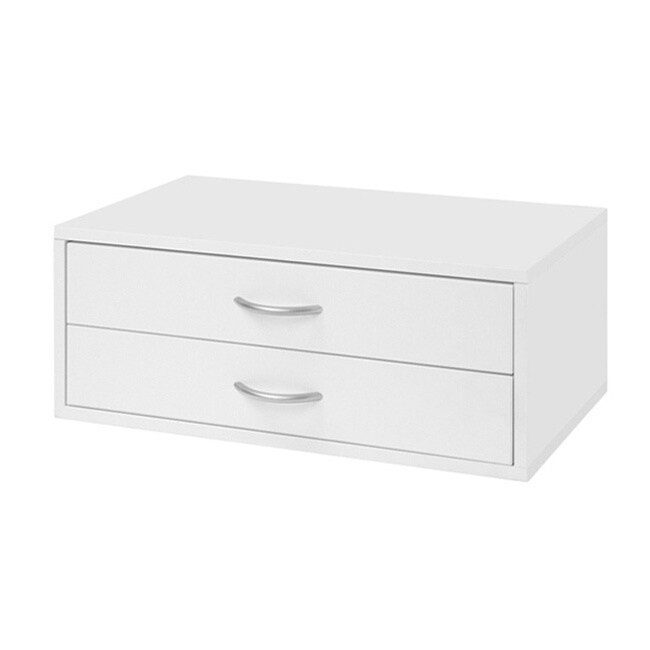 Shop Organized Living Freedomrail O Box White 2 Drawer Hanging