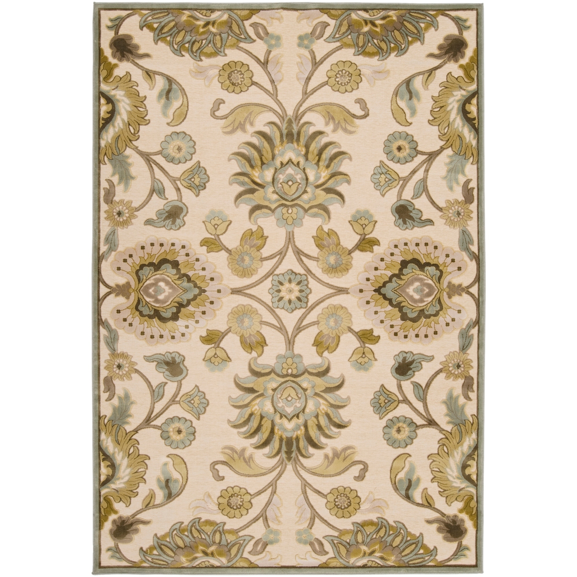 Shop Woven Lauren Ivory Viscose Chenille Area Rug 76 X 106 On