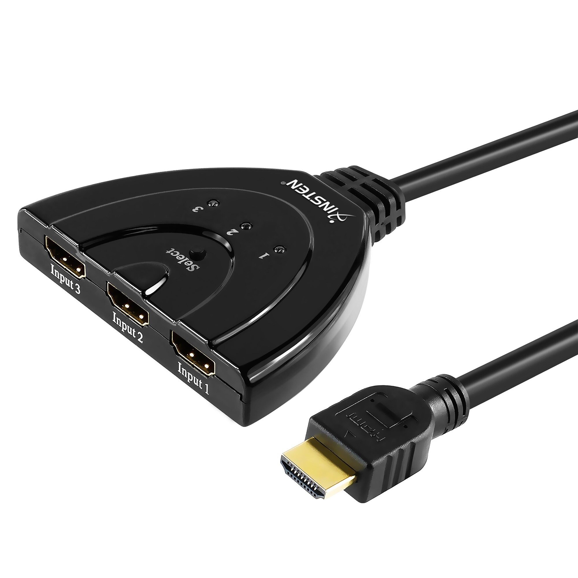 Shop INSTEN Black 3 x 1 High Speed HDMI Pigtail Switch - On Sale - Free Shipping On Orders Over $45 - Overstock.com - 6560741